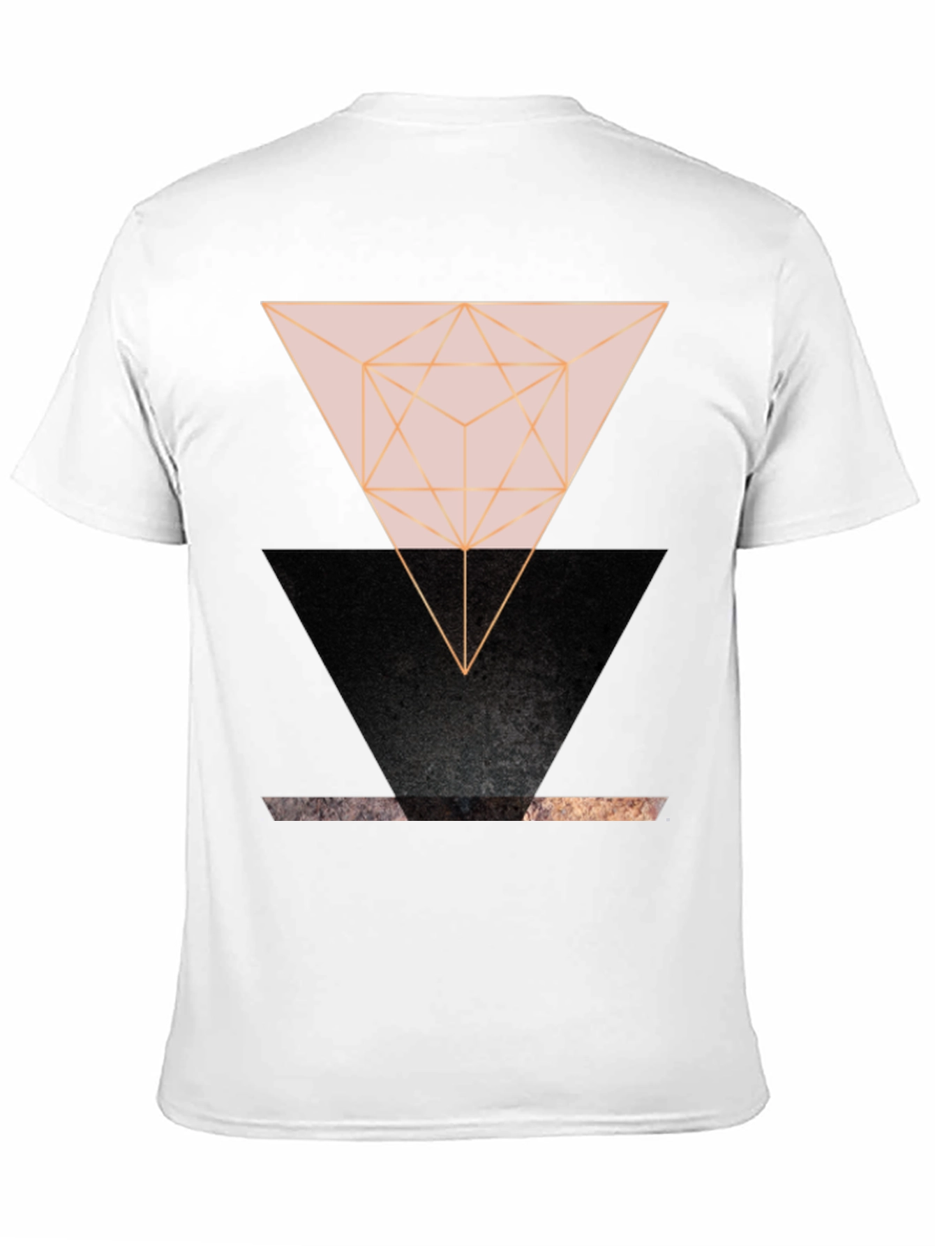 Geometric Triangle Graphic Print Tee