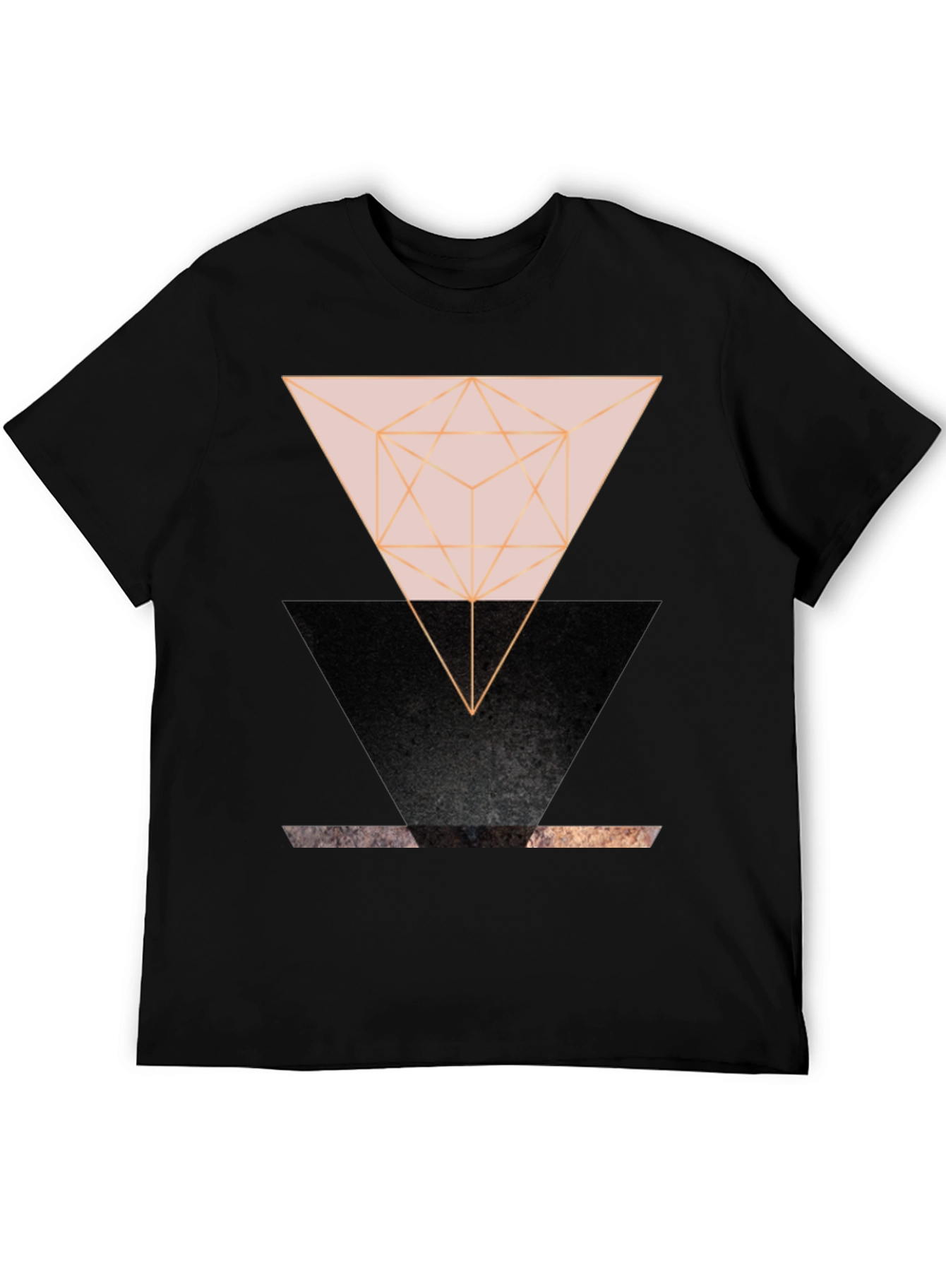 Geometric Triangle Graphic Print Tee