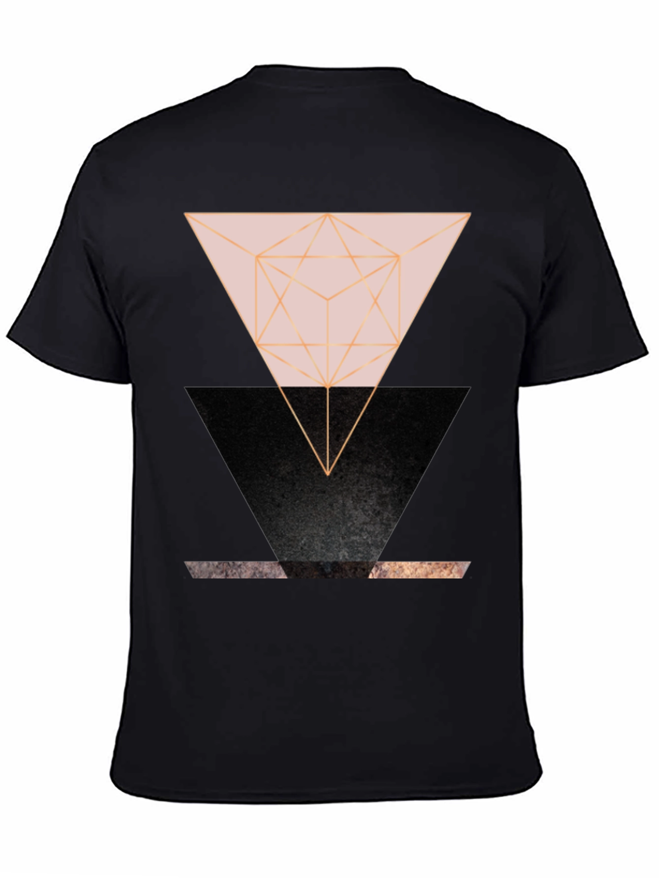 Geometric Triangle Graphic Print Tee