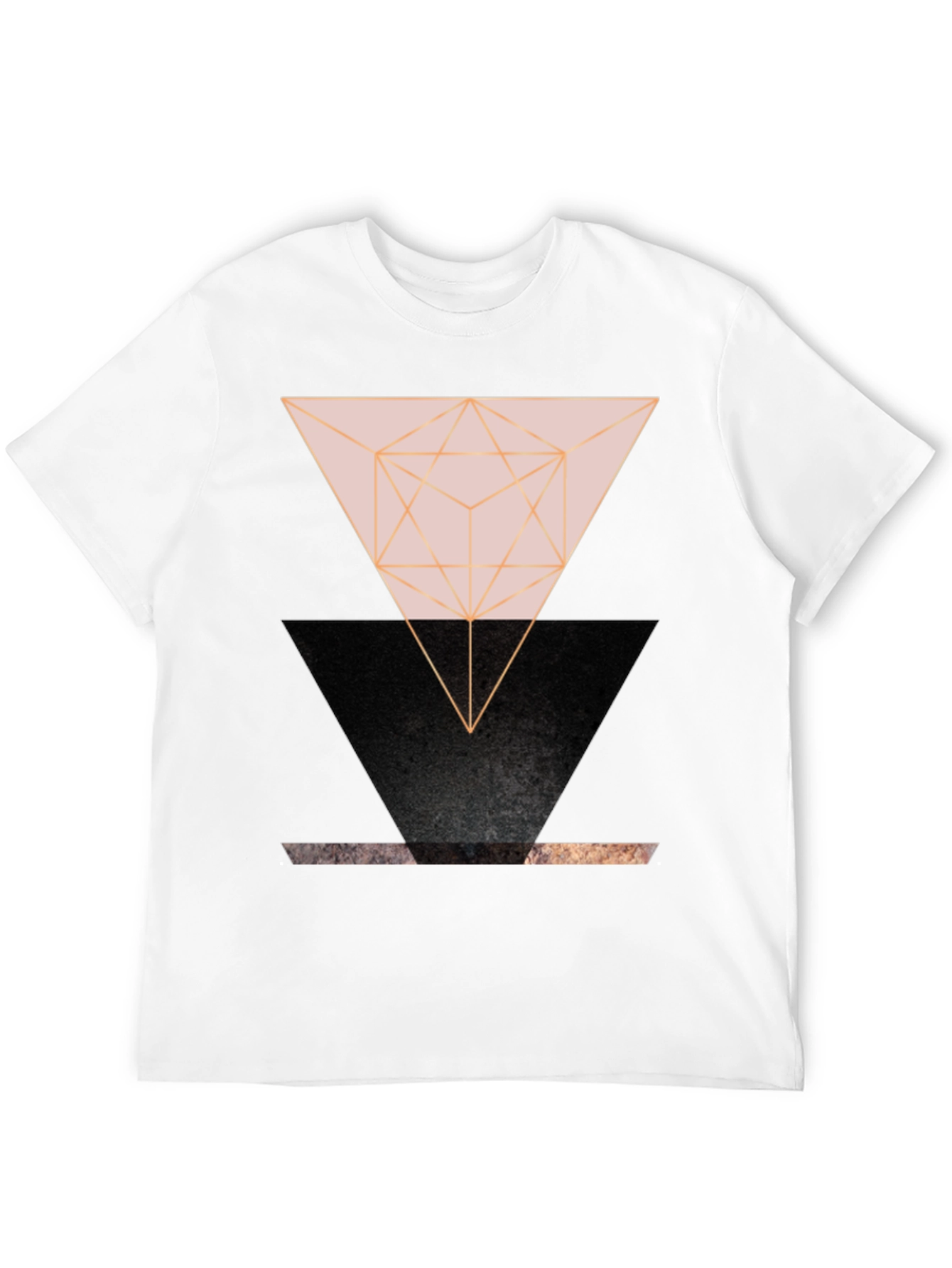 Geometric Triangle Graphic Print Tee