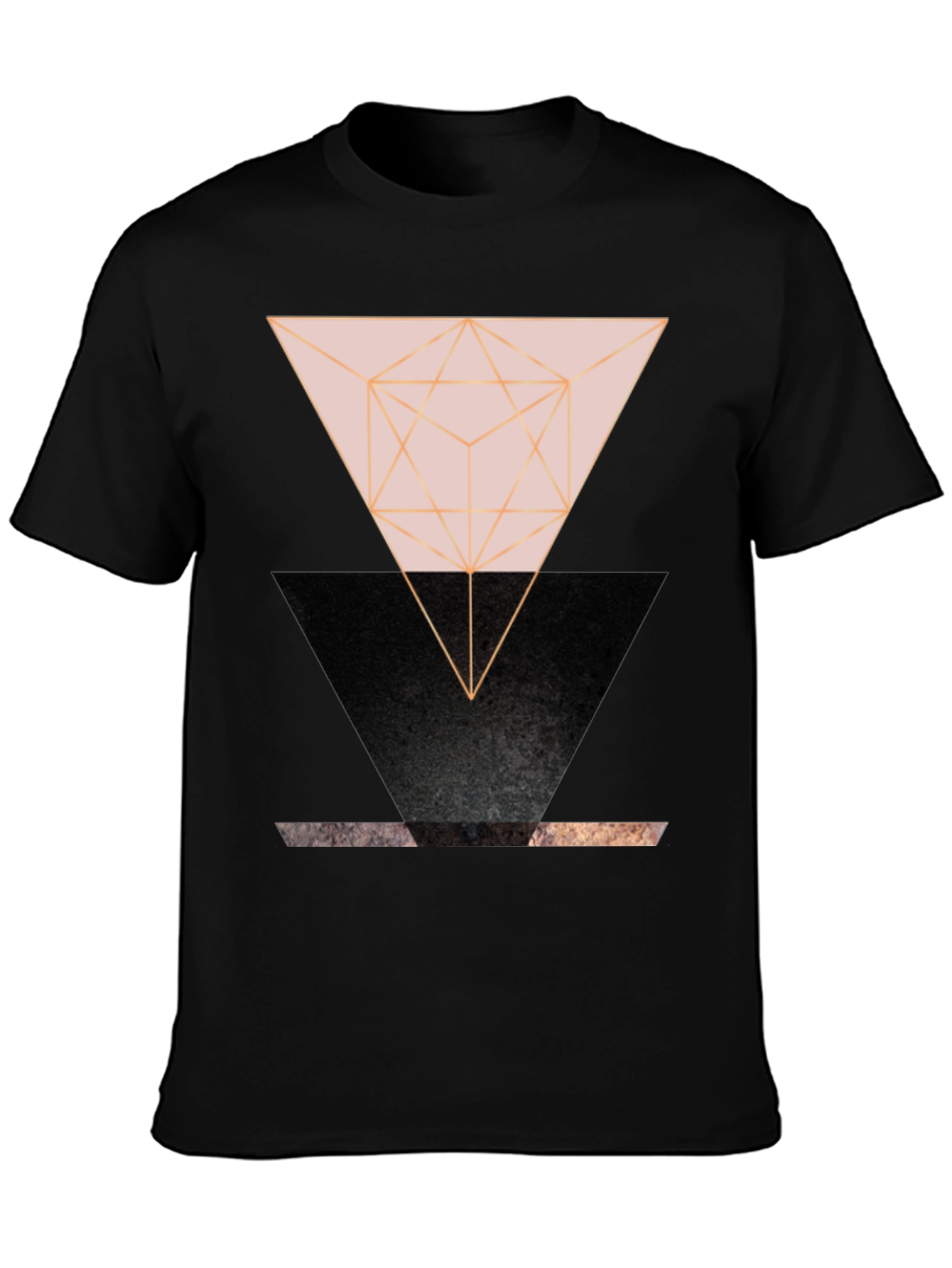 Geometric Triangle Graphic Print Tee