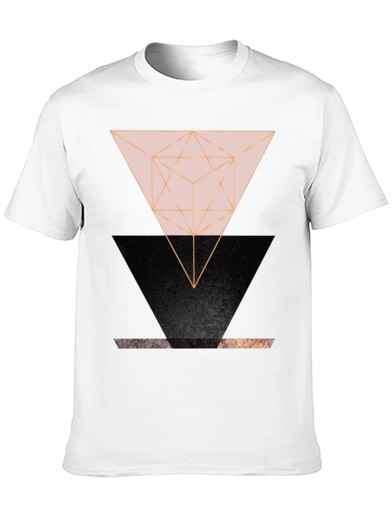 Geometric Triangle Graphic Print Tee