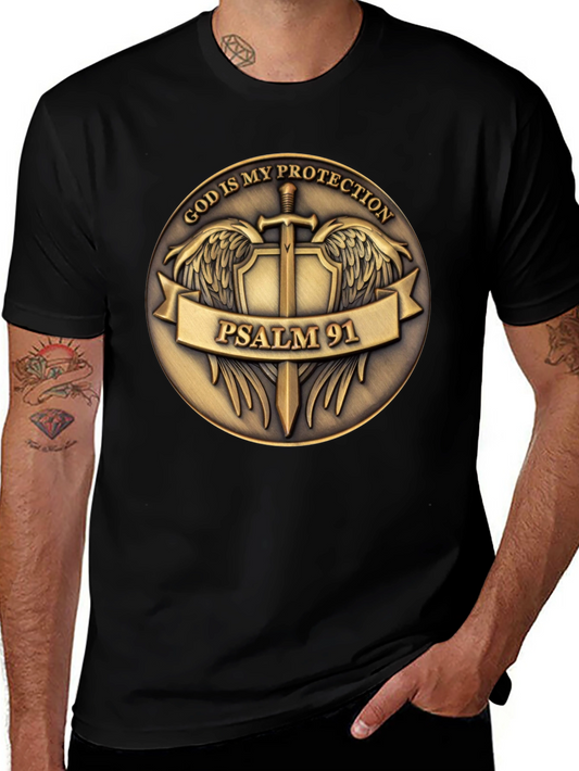 God is My Protection Psalm 91 T-Shirt