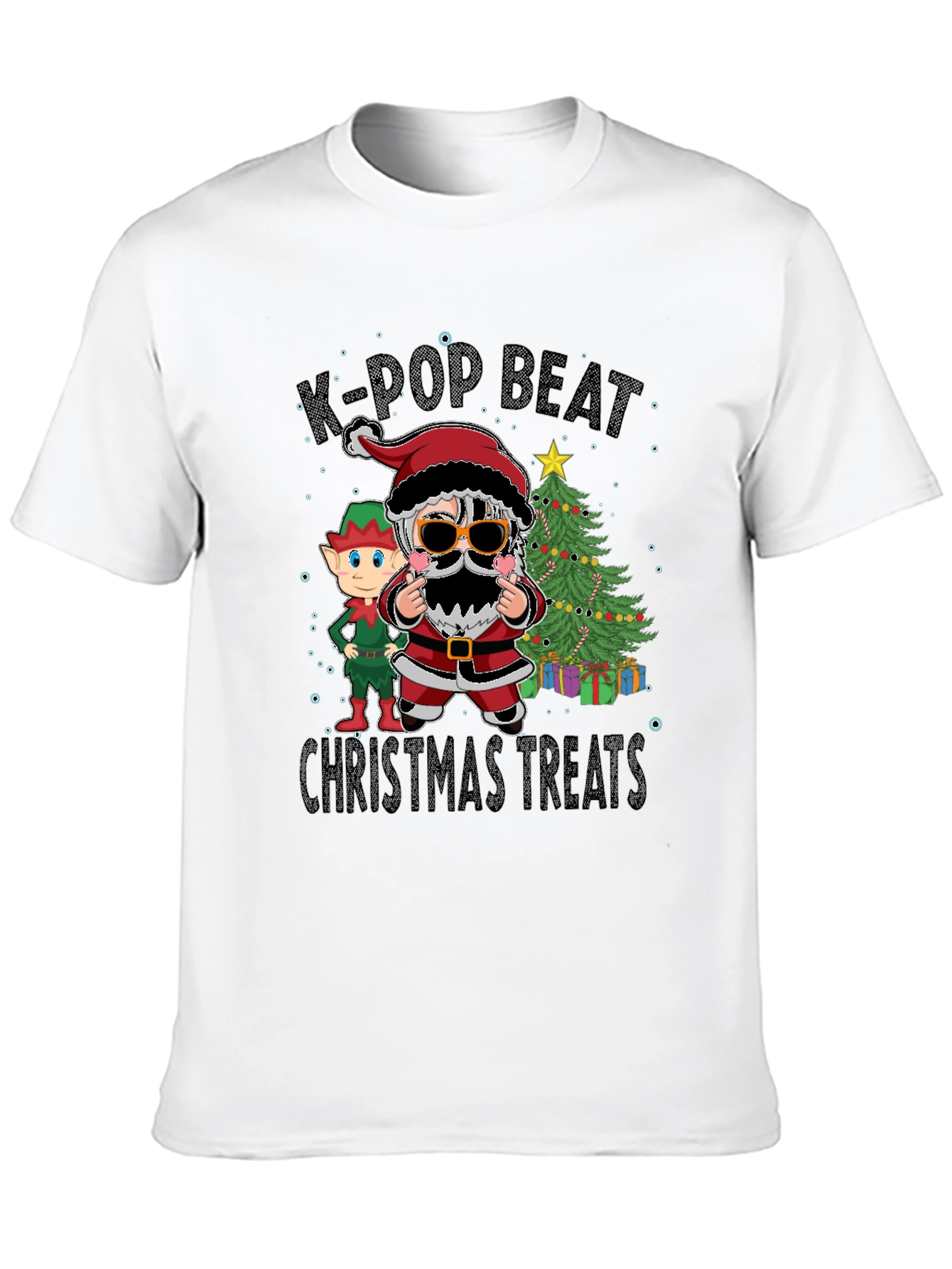 K-Pop Beat Christmas Treats Graphic Tee