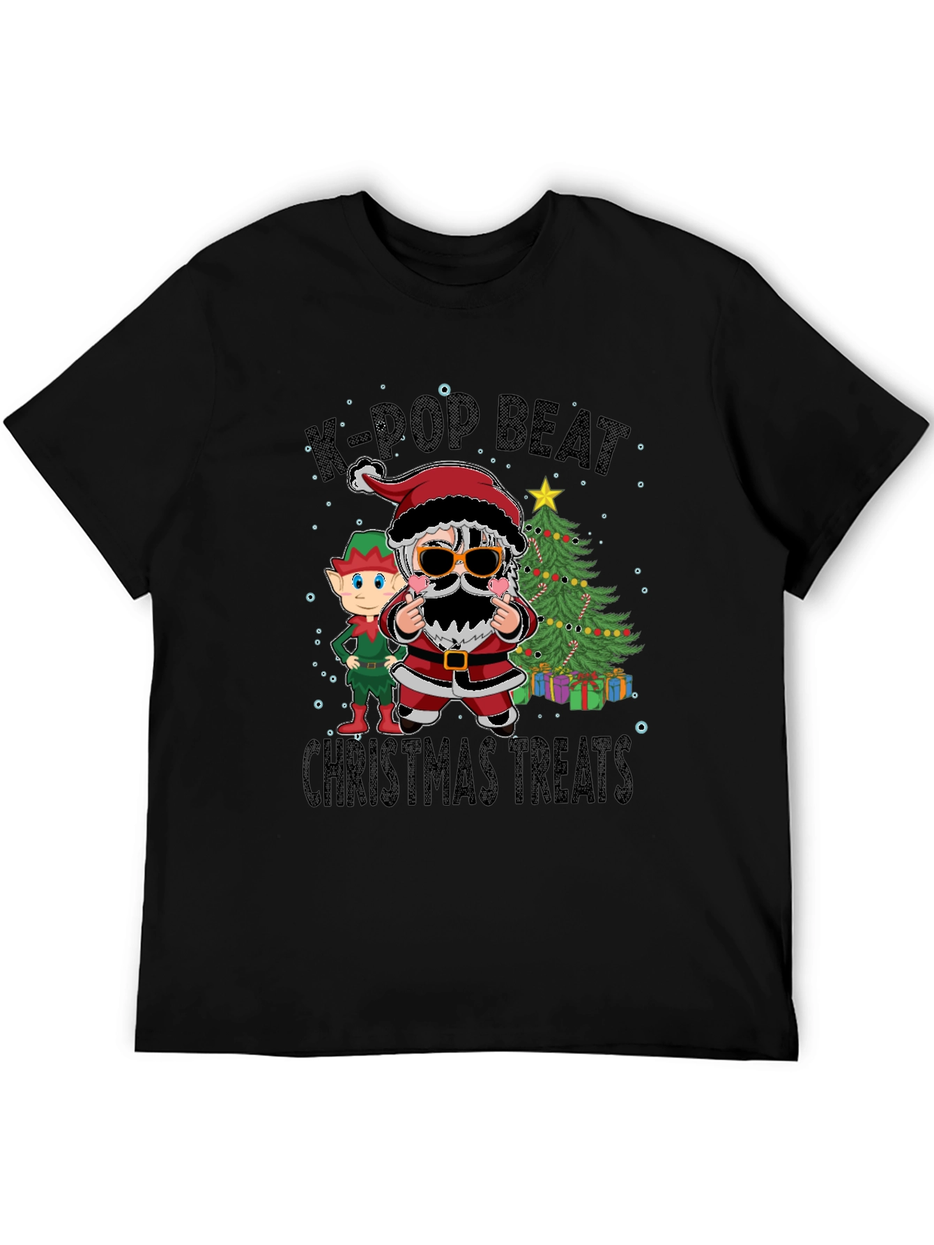 K-Pop Beat Christmas Treats Graphic Tee