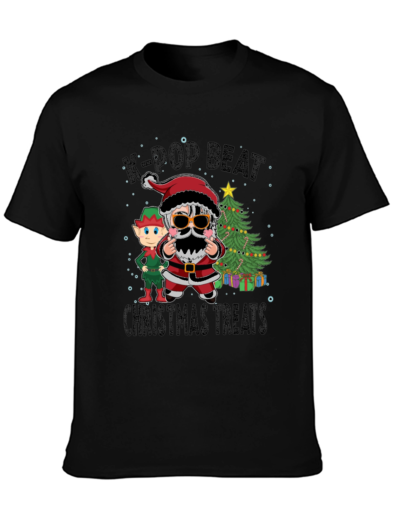 K-Pop Beat Christmas Treats Graphic Tee