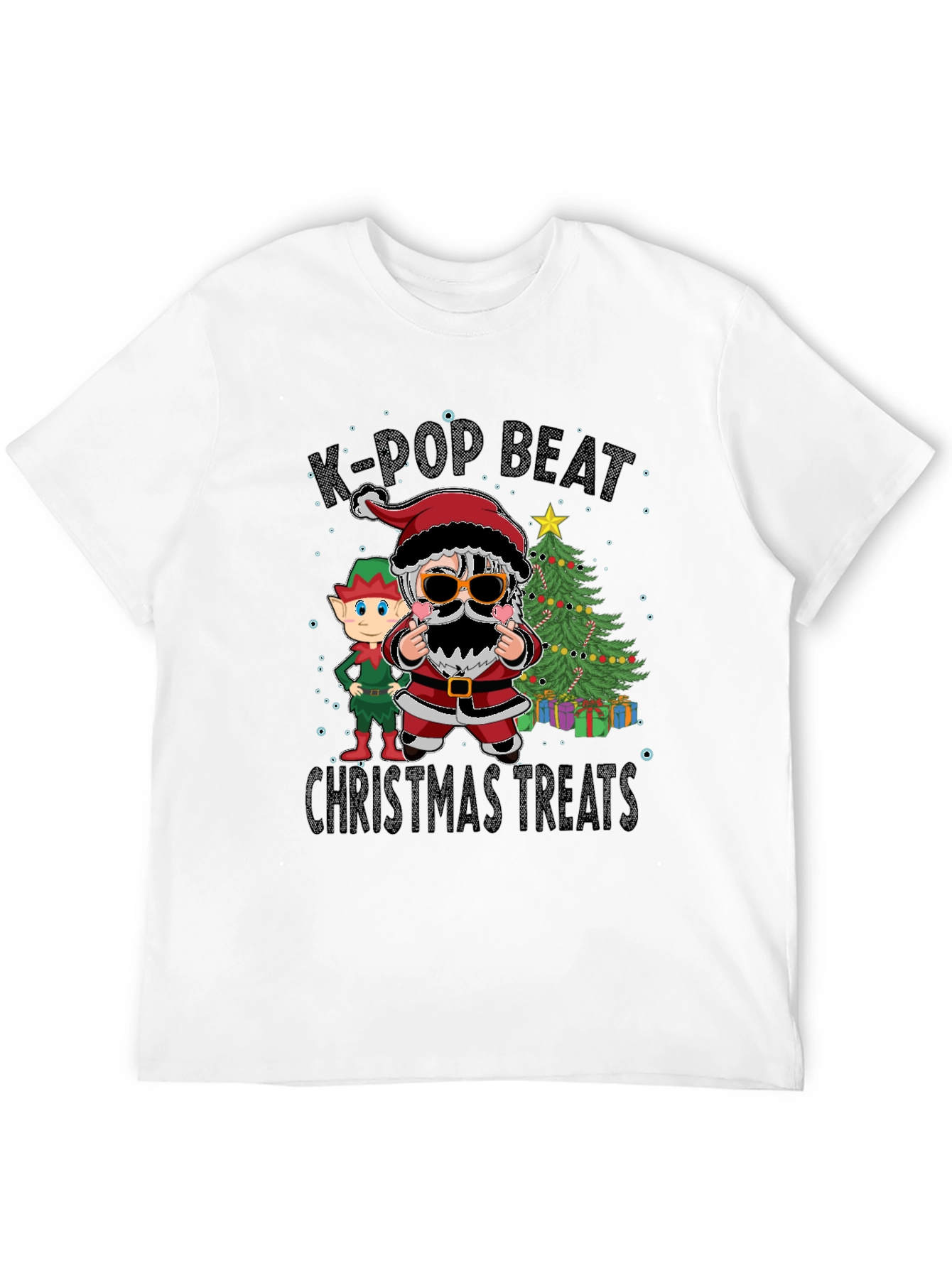 K-Pop Beat Christmas Treats Graphic Tee
