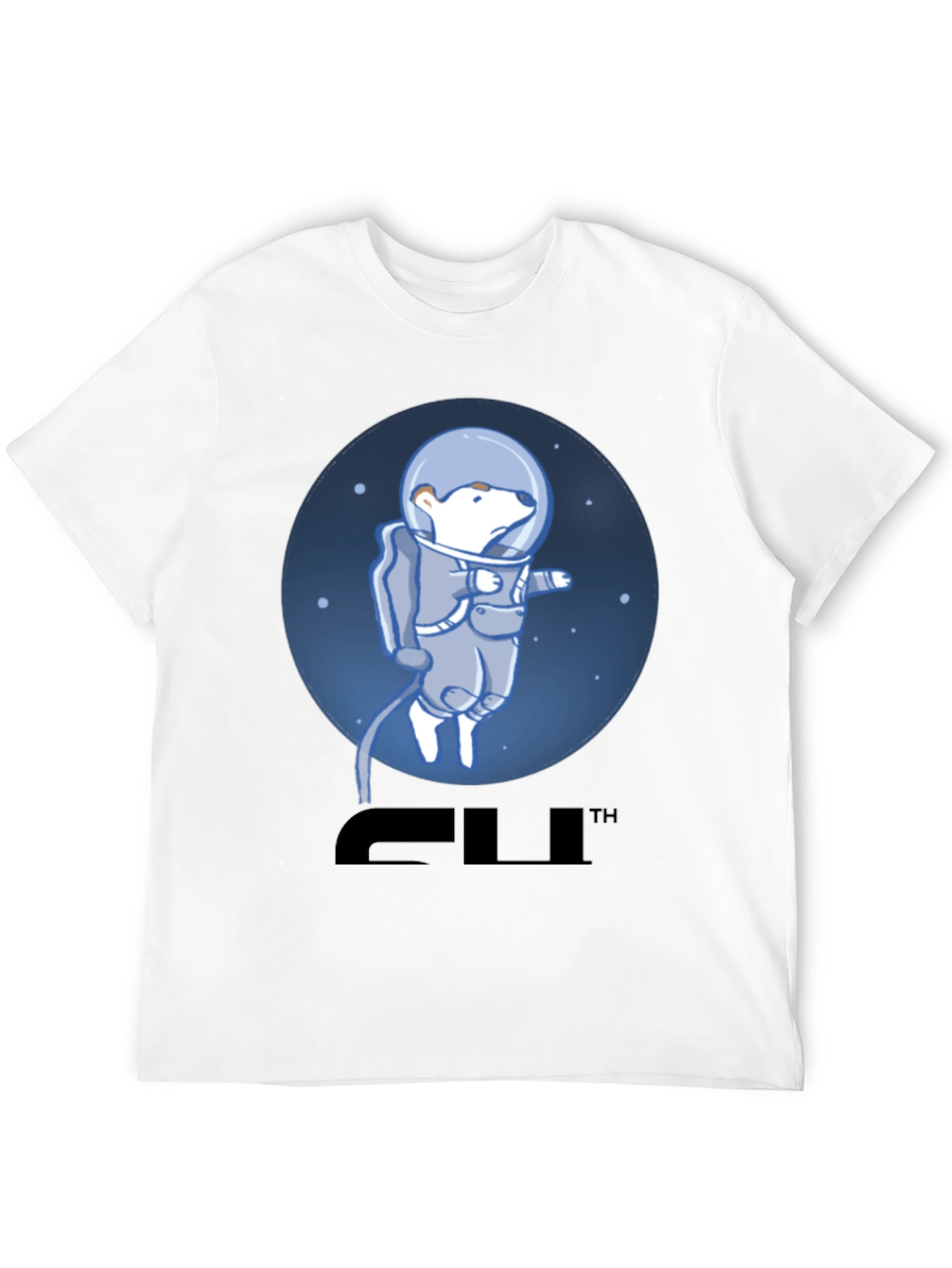 Bear Astronaut Graphic T-Shirt