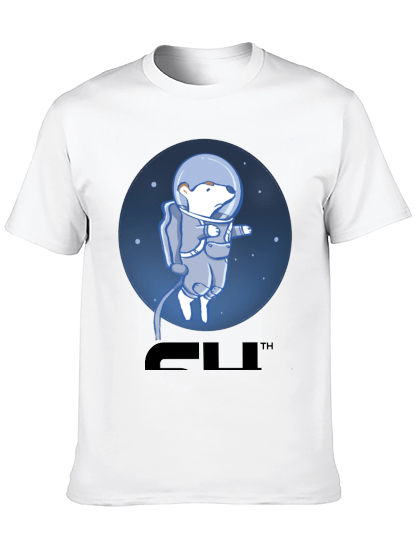 Bear Astronaut Graphic T-Shirt