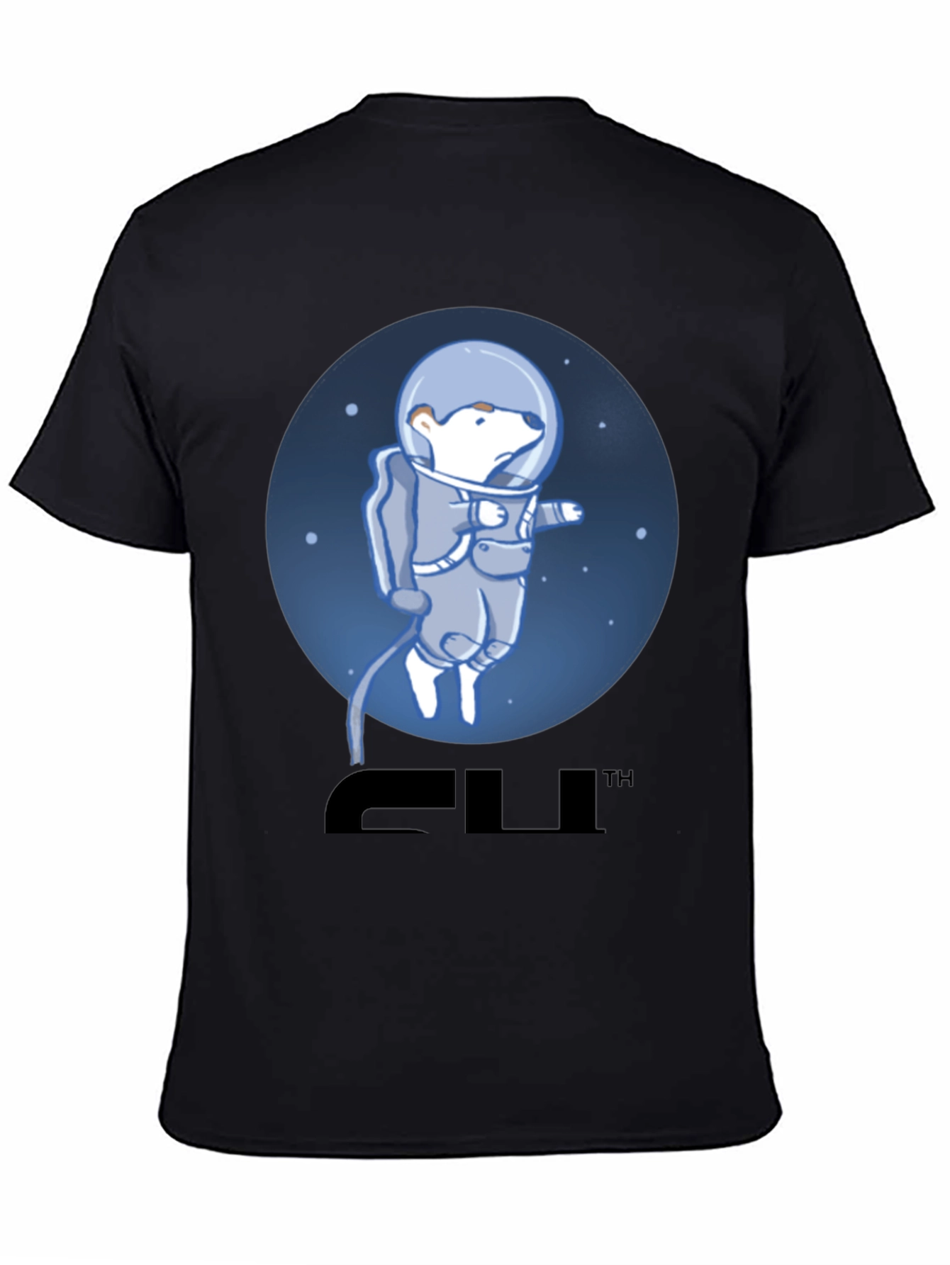 Bear Astronaut Graphic T-Shirt