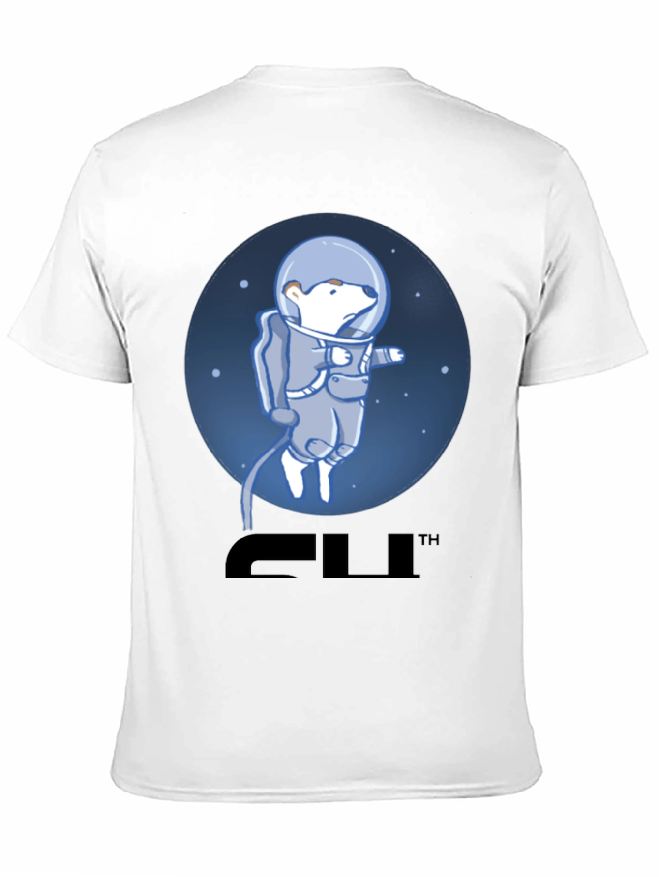 Bear Astronaut Graphic T-Shirt