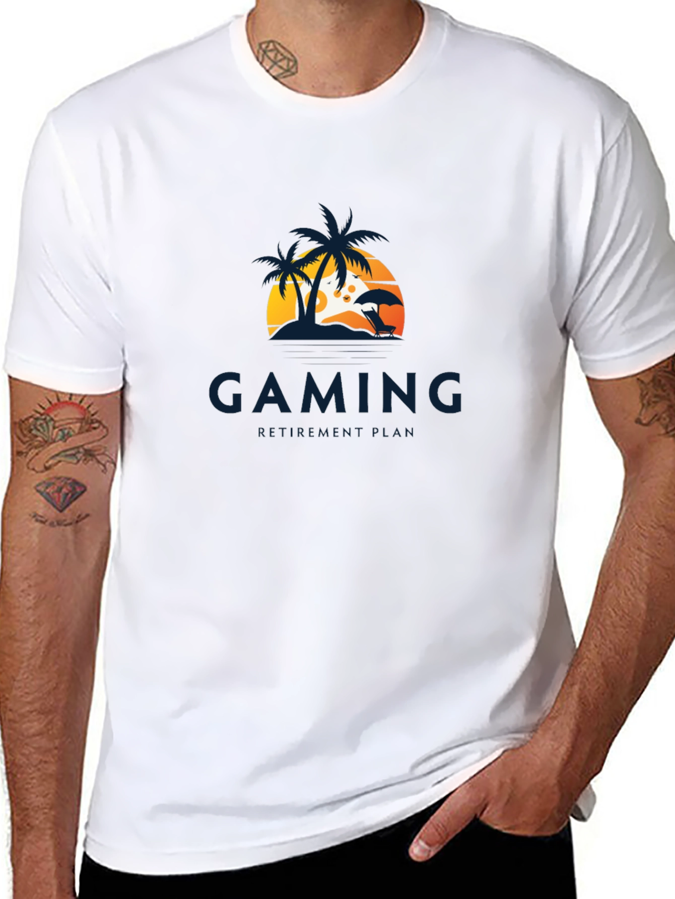 Gaming Beach Vibes T-Shirt - Casual Gamer Style
