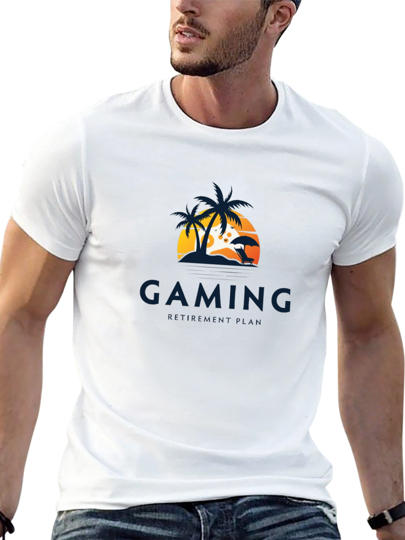 Gaming Beach Vibes T-Shirt - Casual Gamer Style