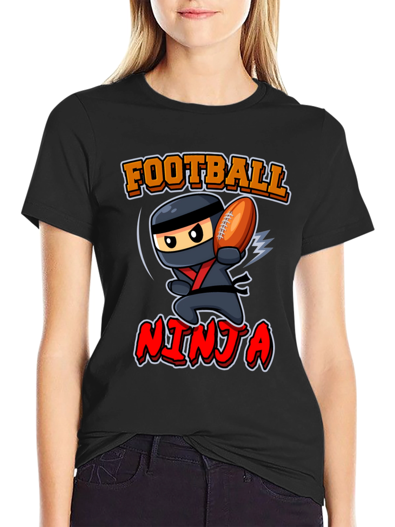 Football Ninja Graphic T-Shirt