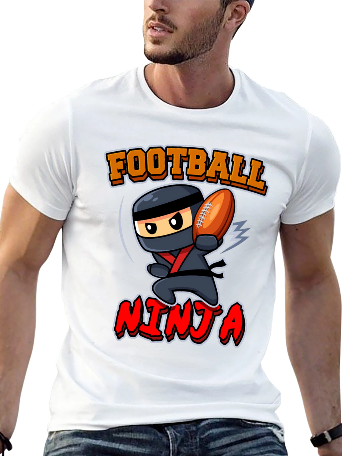 Football Ninja Graphic T-Shirt
