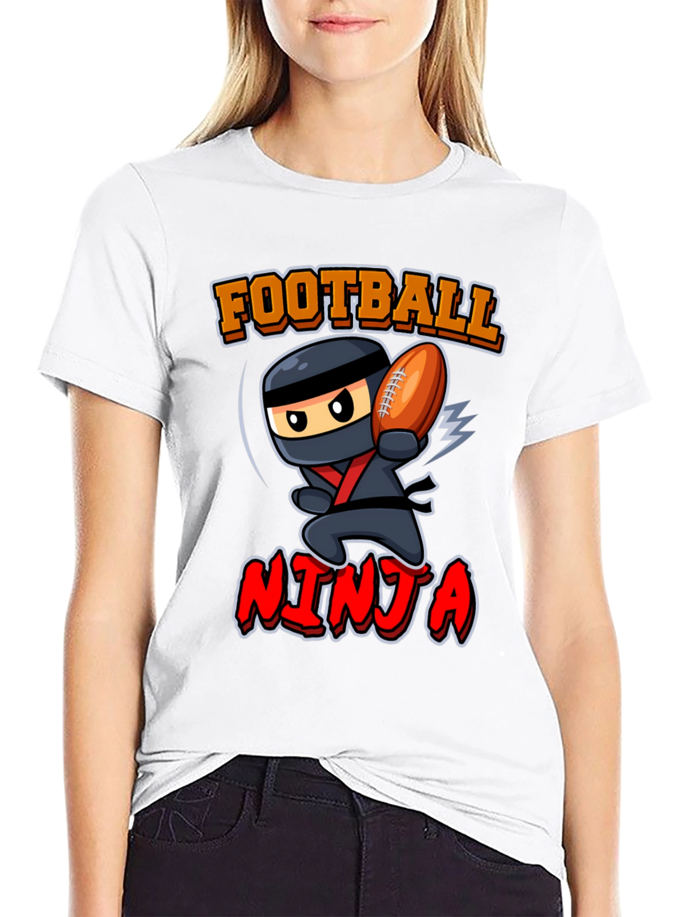 Football Ninja Graphic T-Shirt