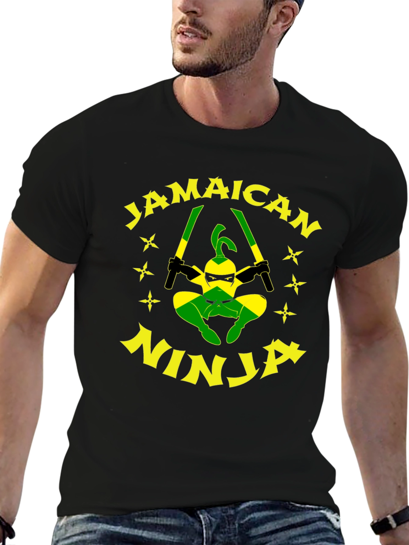Jamaican Ninja T-Shirt - Funny Graphic Tee