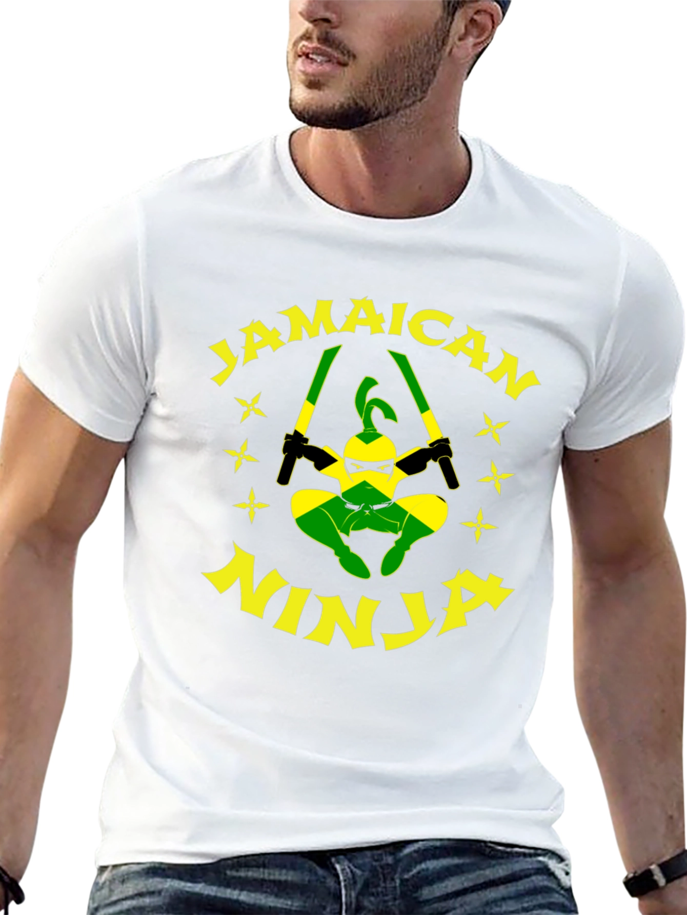 Jamaican Ninja T-Shirt - Funny Graphic Tee