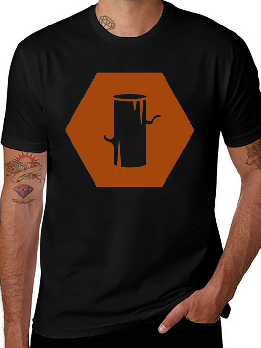 Geometric Wood Stump Graphic Tee