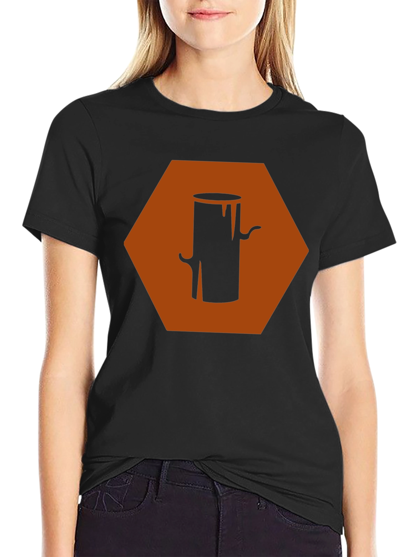 Geometric Wood Stump Graphic Tee