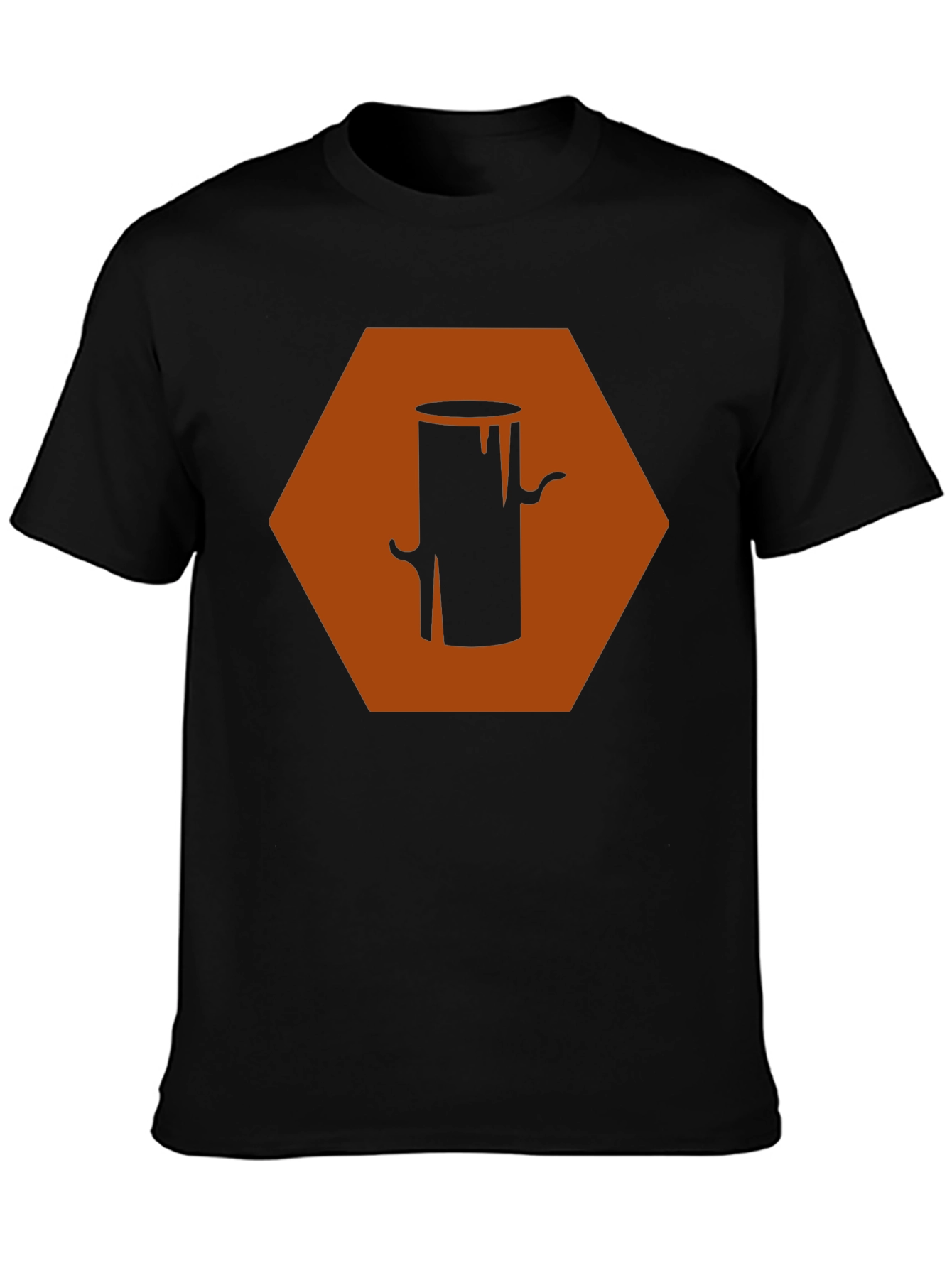 Geometric Wood Stump Graphic Tee