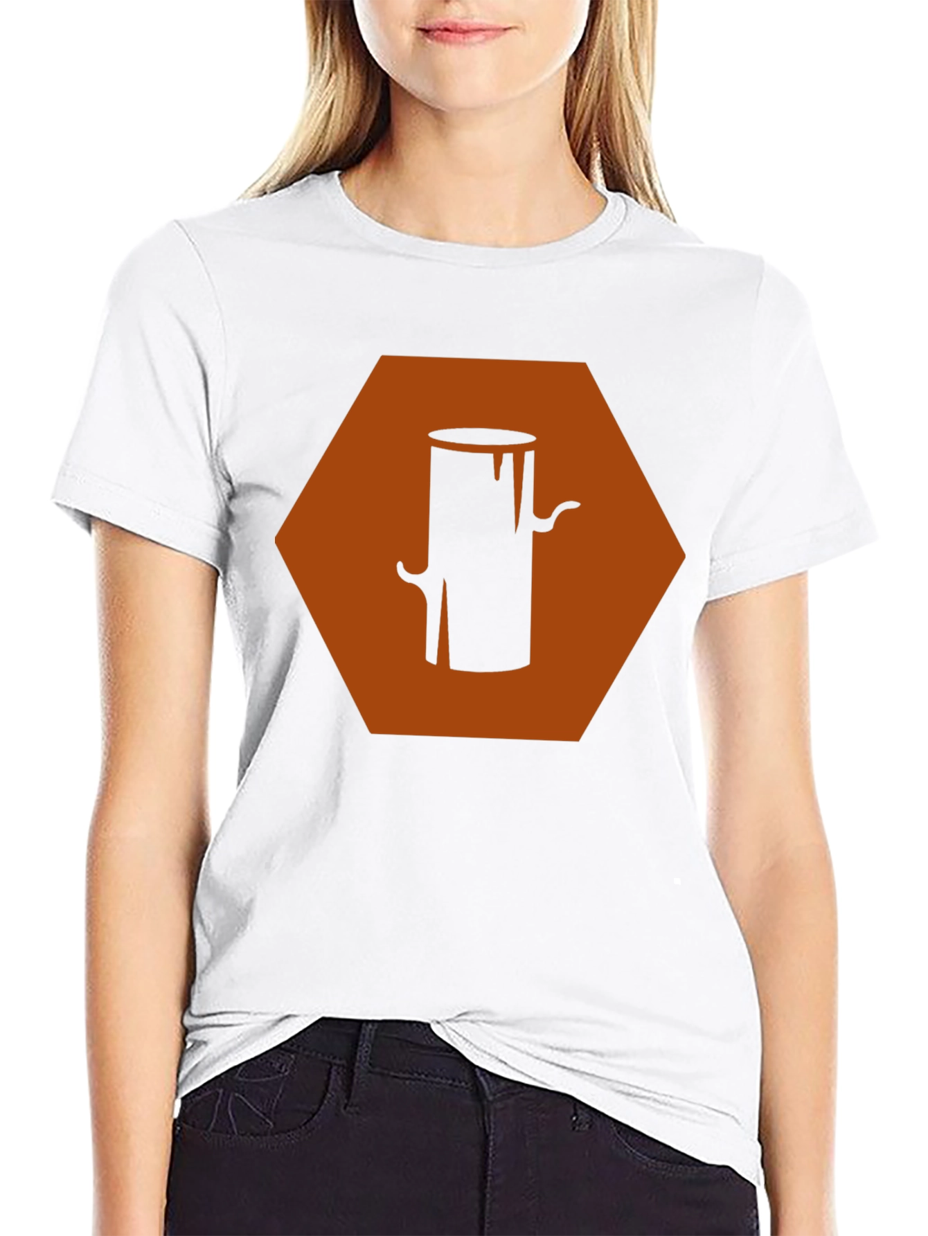Geometric Wood Stump Graphic Tee