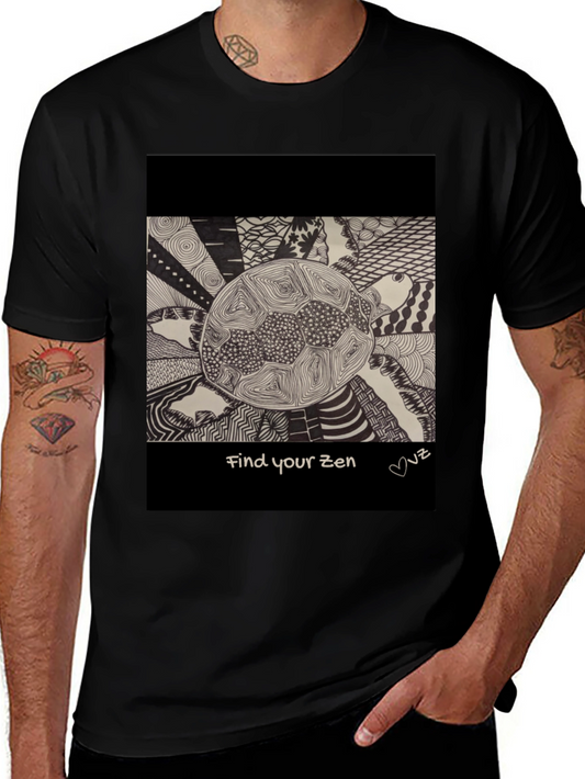 Find Your Zen Turtle Graphic T-Shirt