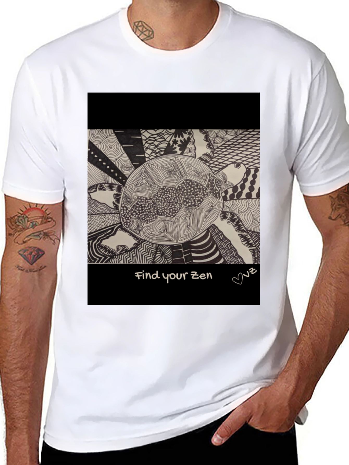 Find Your Zen Turtle Graphic T-Shirt