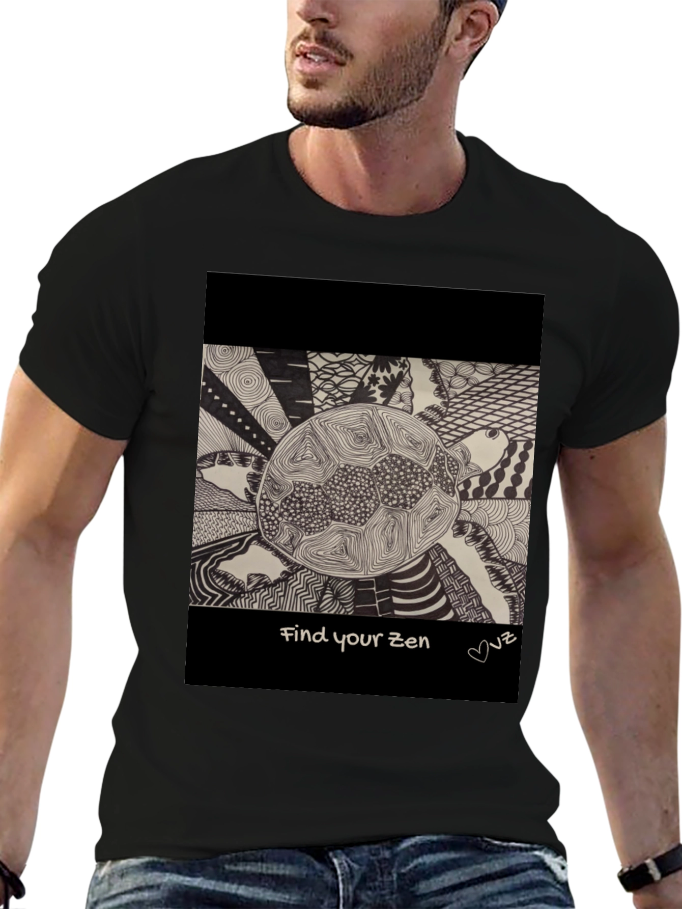Find Your Zen Turtle Graphic T-Shirt