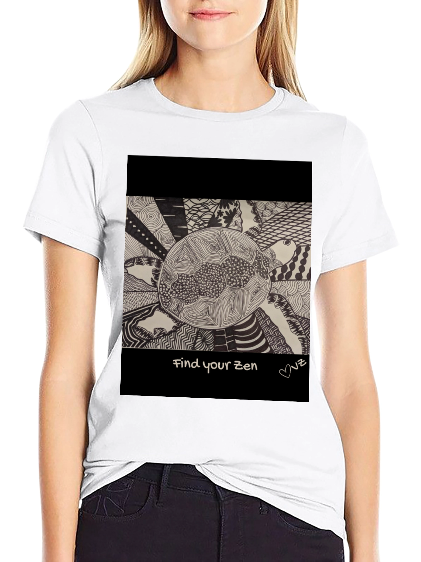 Find Your Zen Turtle Graphic T-Shirt