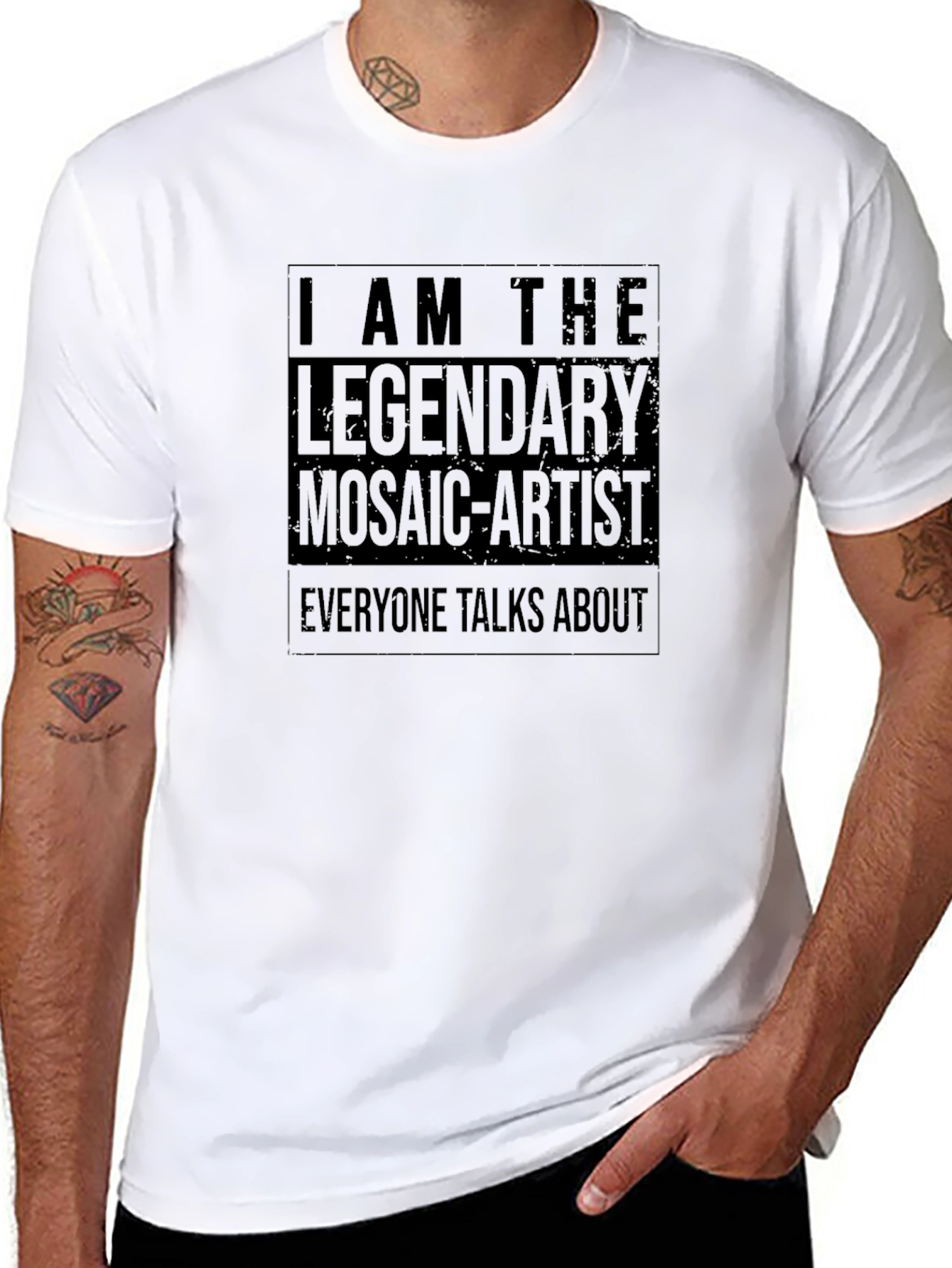 Legendary Mosaic Artist Black T-Shirt