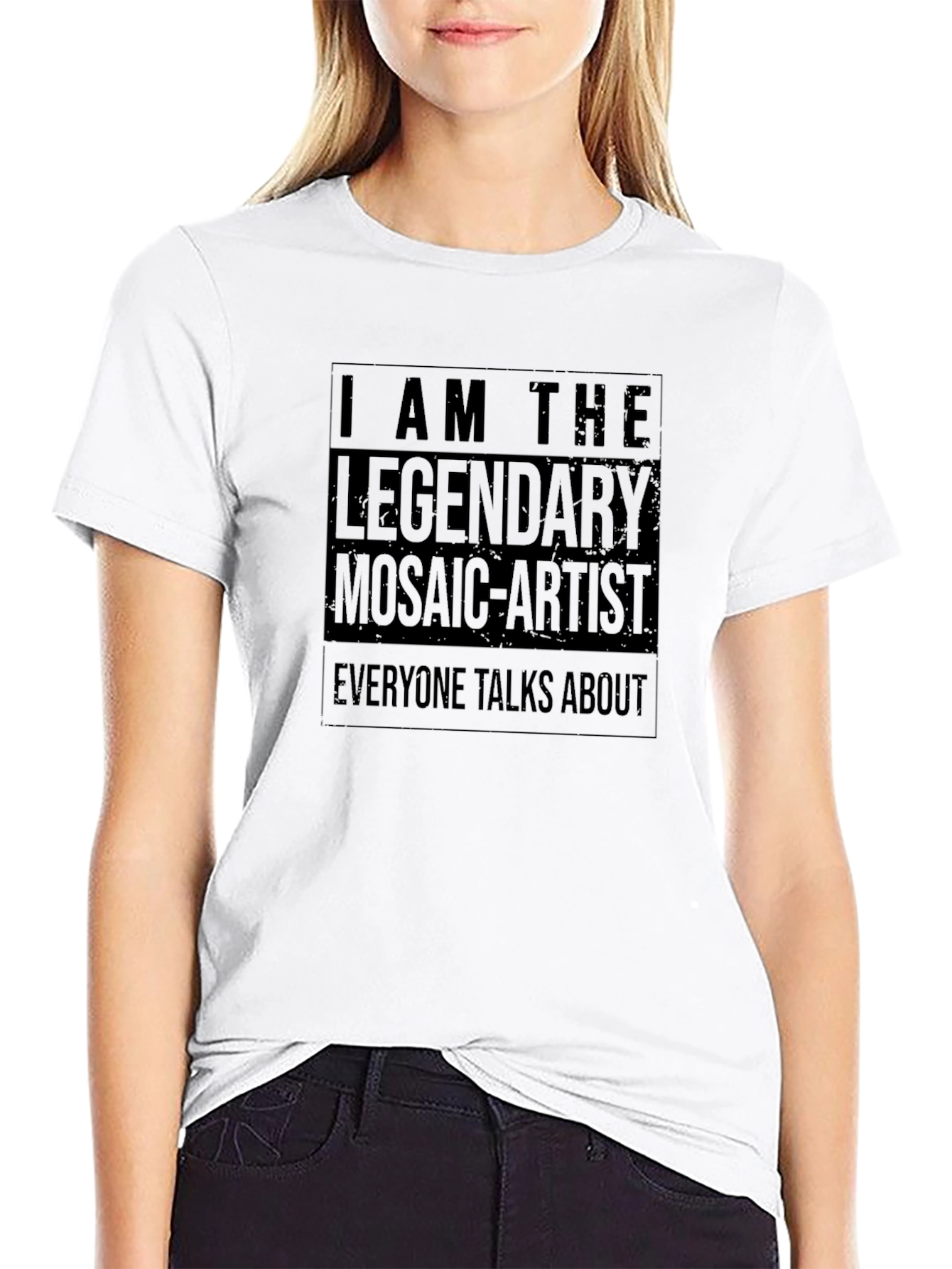 Legendary Mosaic Artist Black T-Shirt