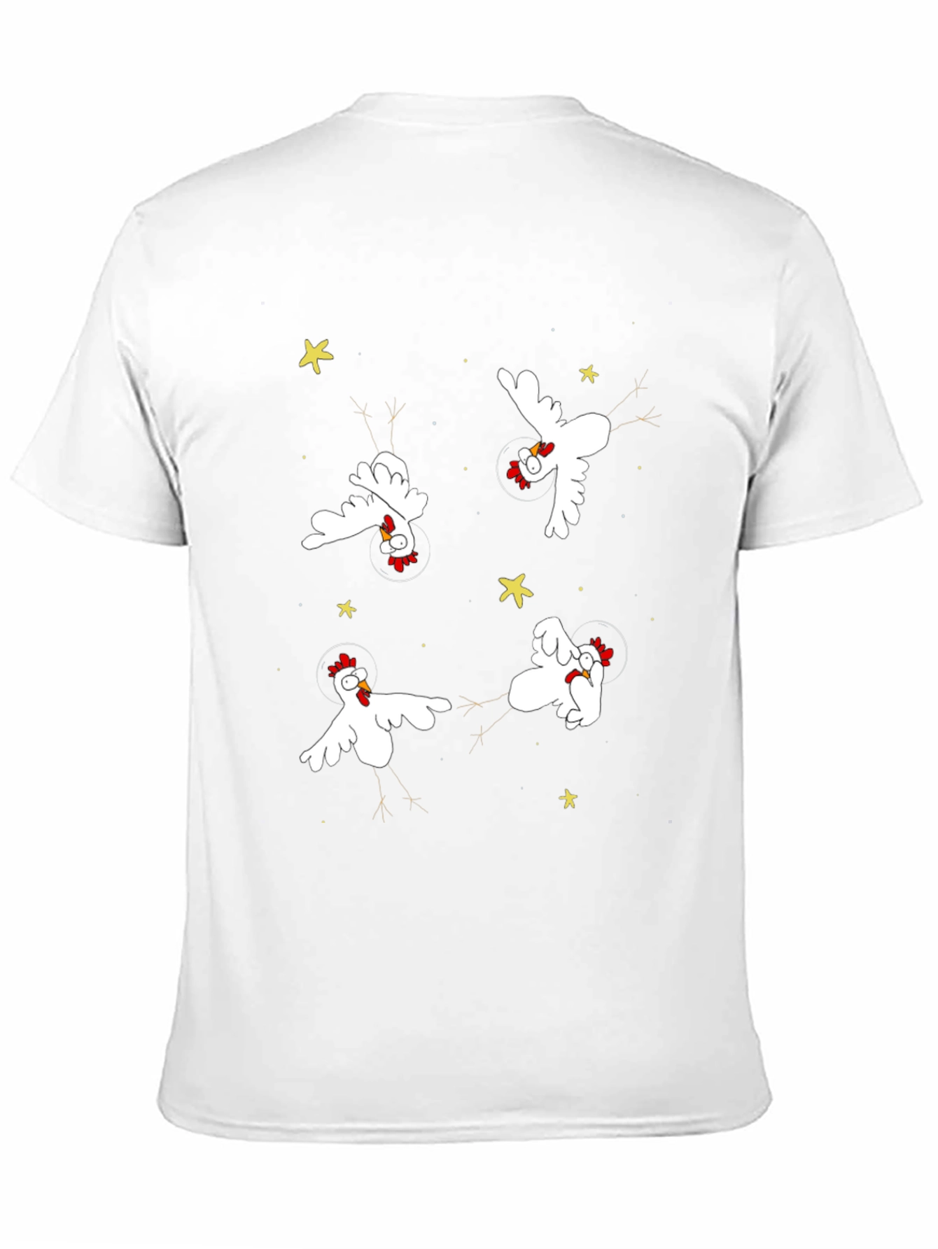 Space Chickens T-Shirt - Black
