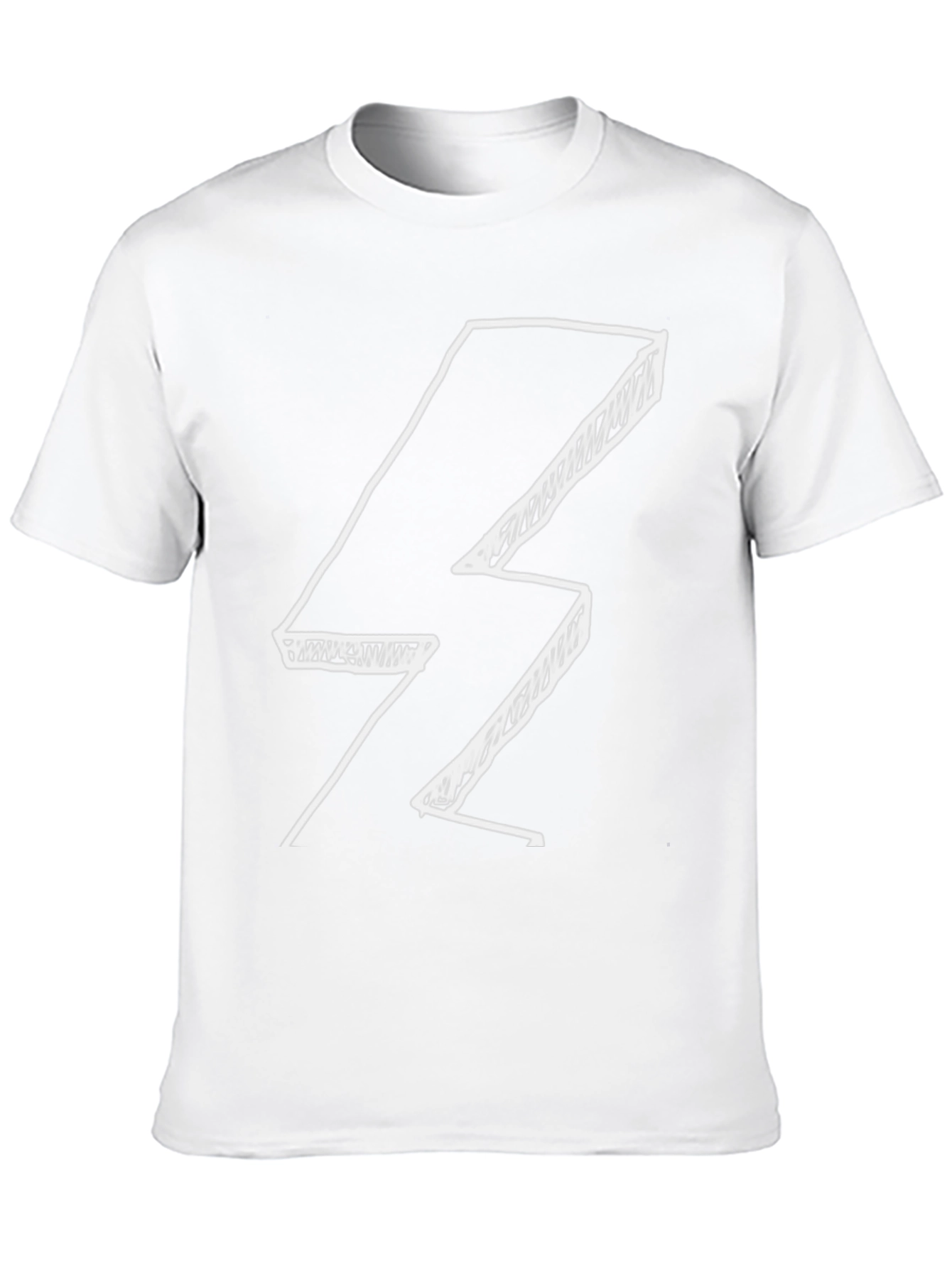 Cool Lightning Bolt Graphic Black T-Shirt