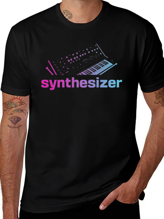 Synthesizer T-Shirt - Gradient Synth Design