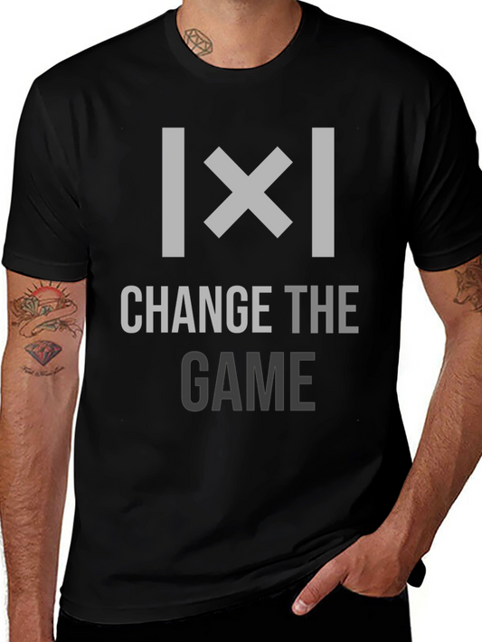 Change the Game Graphic T-Shirt - Trendy Casual Wear