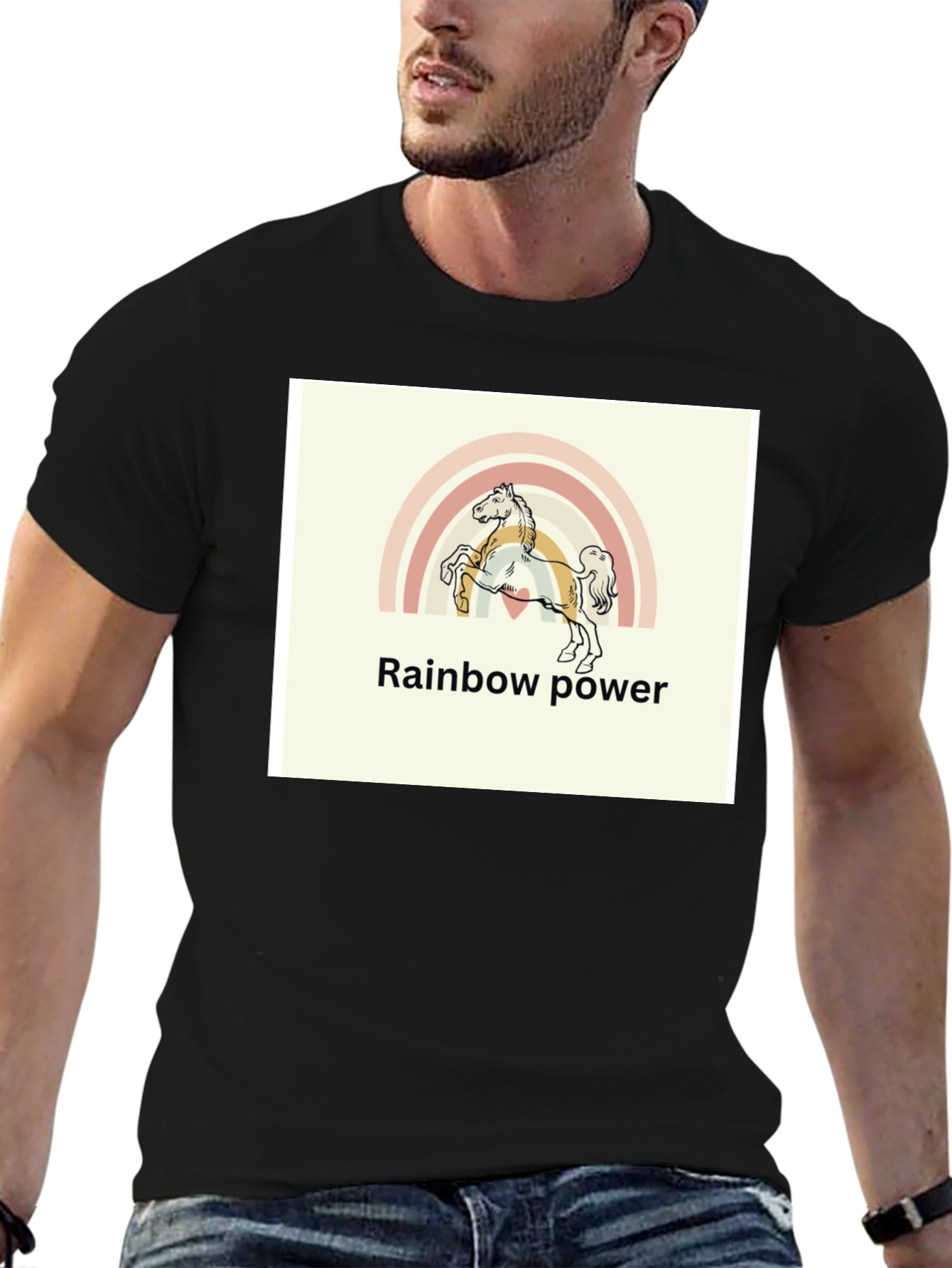 Rainbow Power Horse T-Shirt