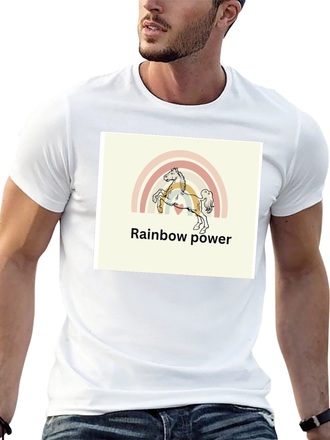 Rainbow Power Horse T-Shirt