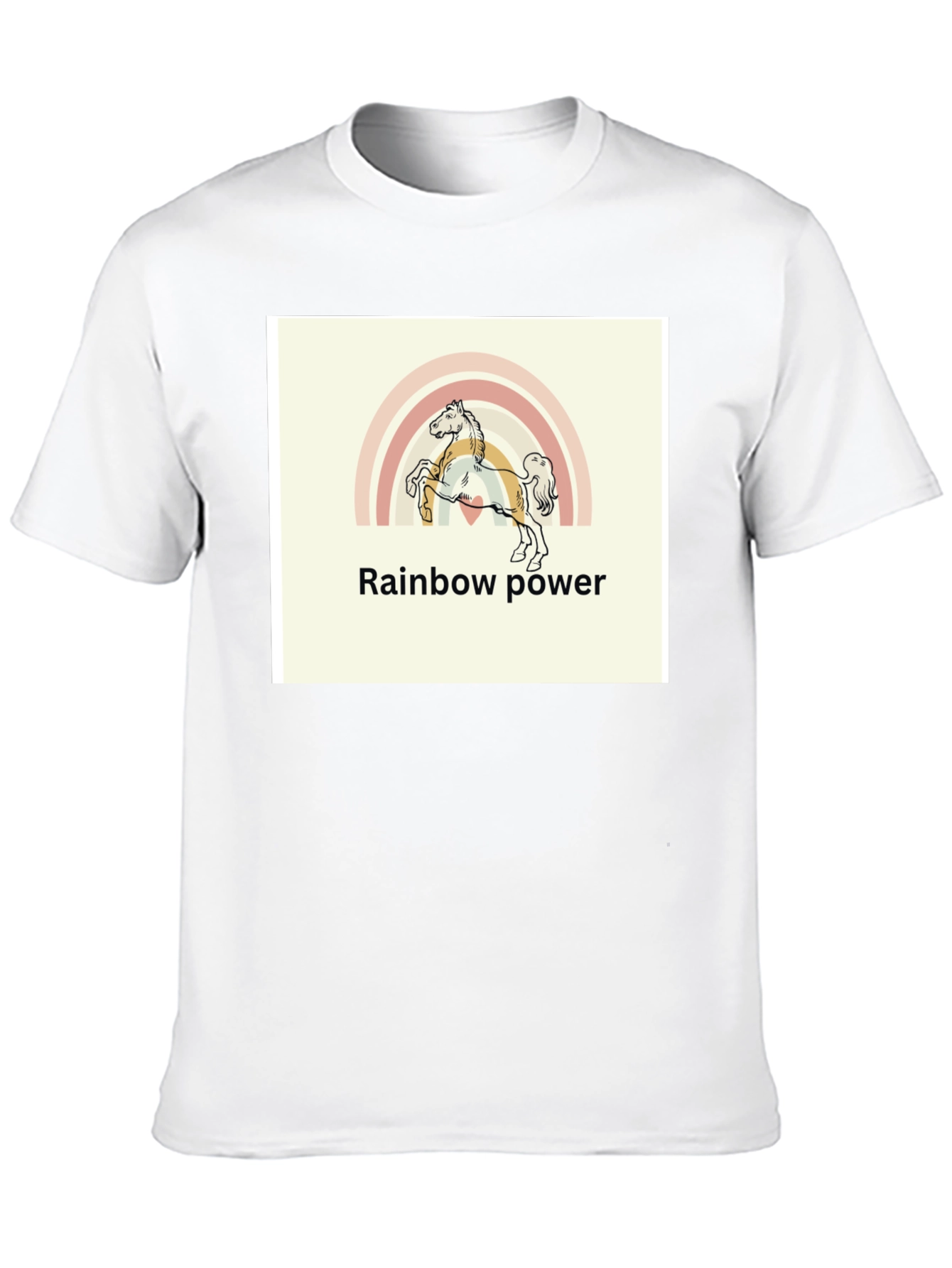Rainbow Power Horse T-Shirt
