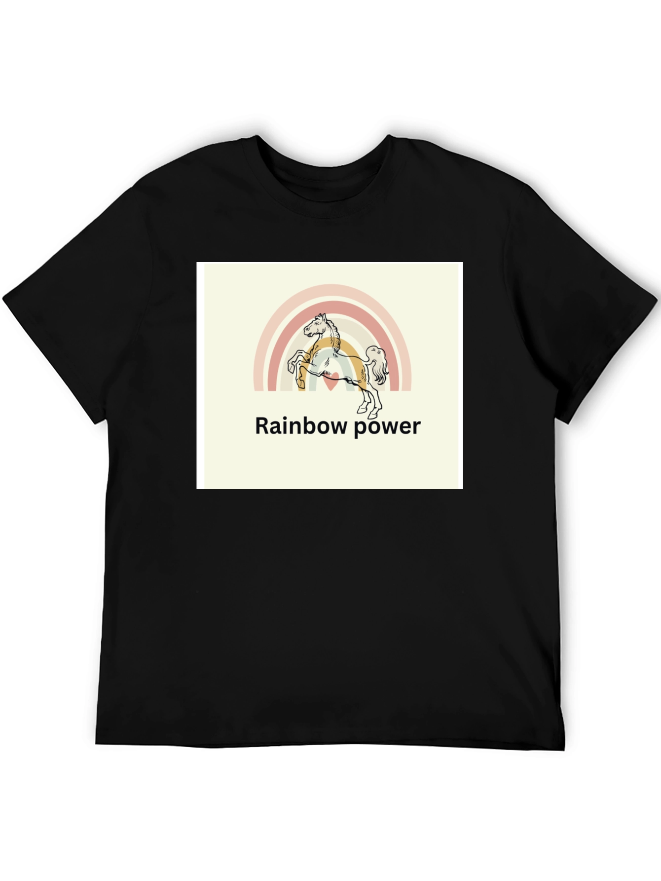 Rainbow Power Horse T-Shirt