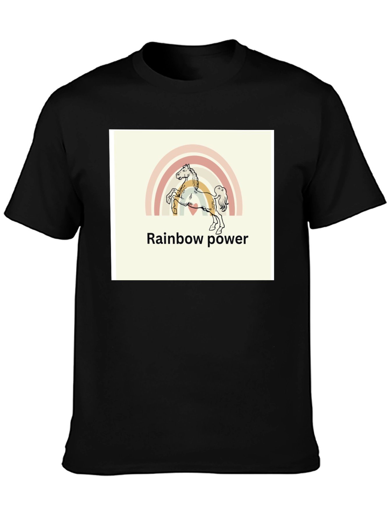 Rainbow Power Horse T-Shirt