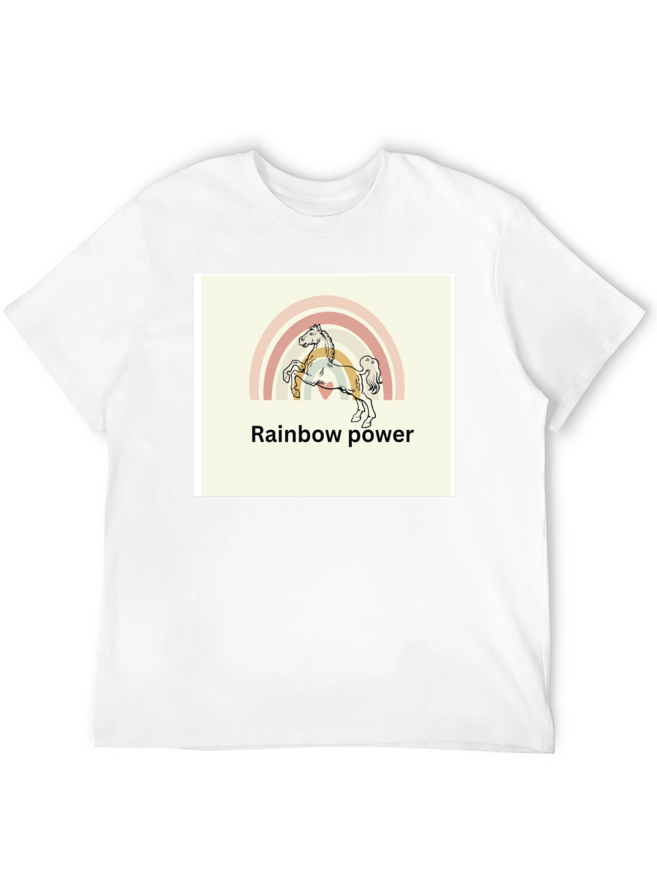Rainbow Power Horse T-Shirt