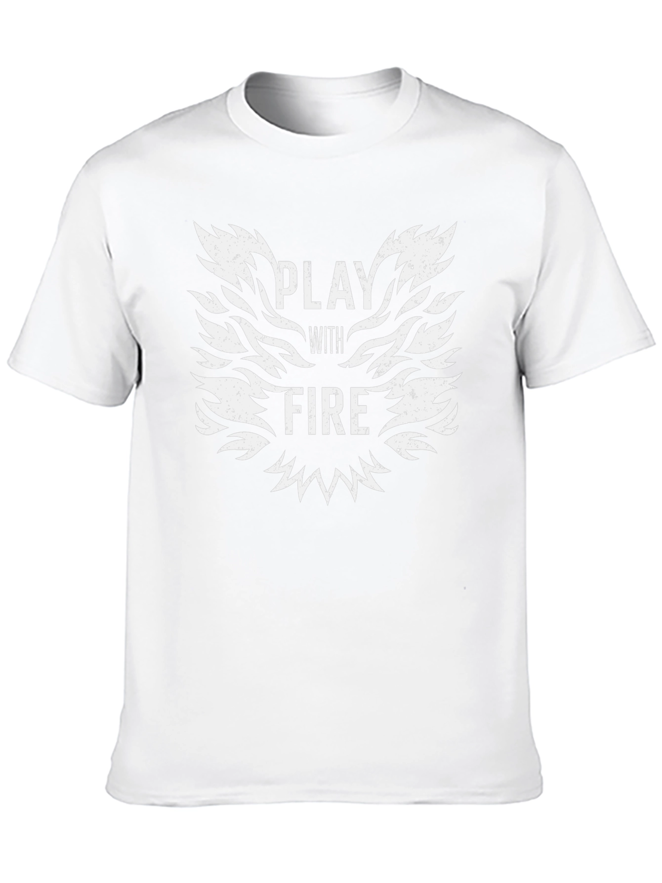 Play With Fire Graphic Tee - Bold Black T-Shirt