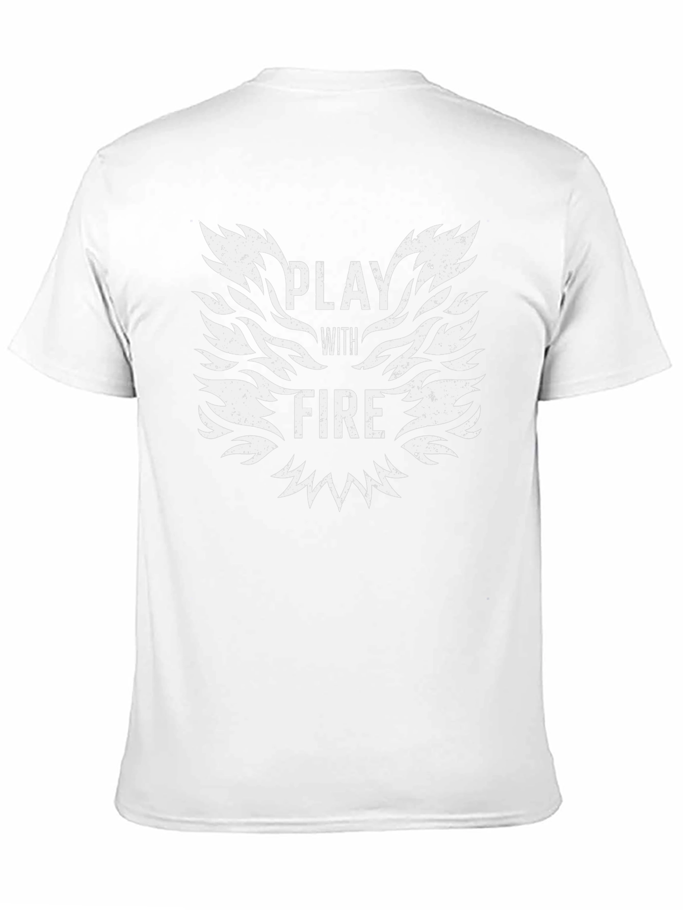 Play With Fire Graphic Tee - Bold Black T-Shirt