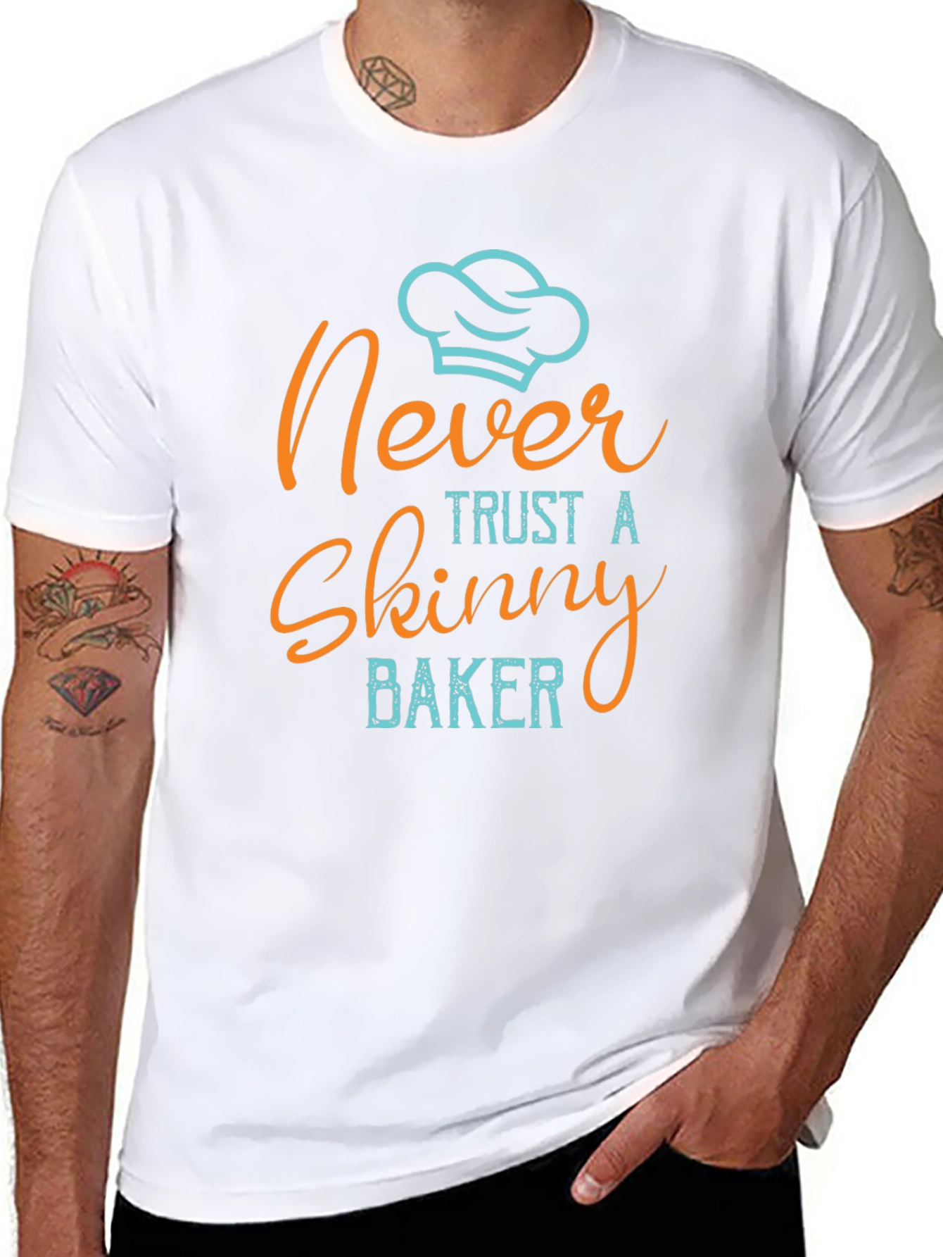Never Trust a Skinny Baker Graphic Tee