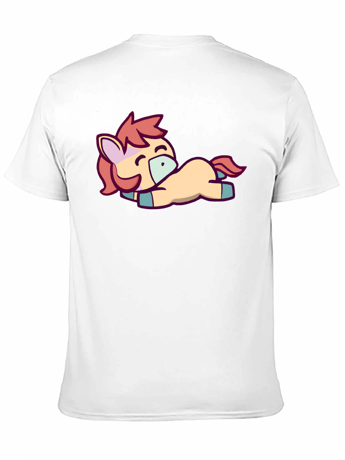 Cute Pony Graphic Tee - Black T-Shirt