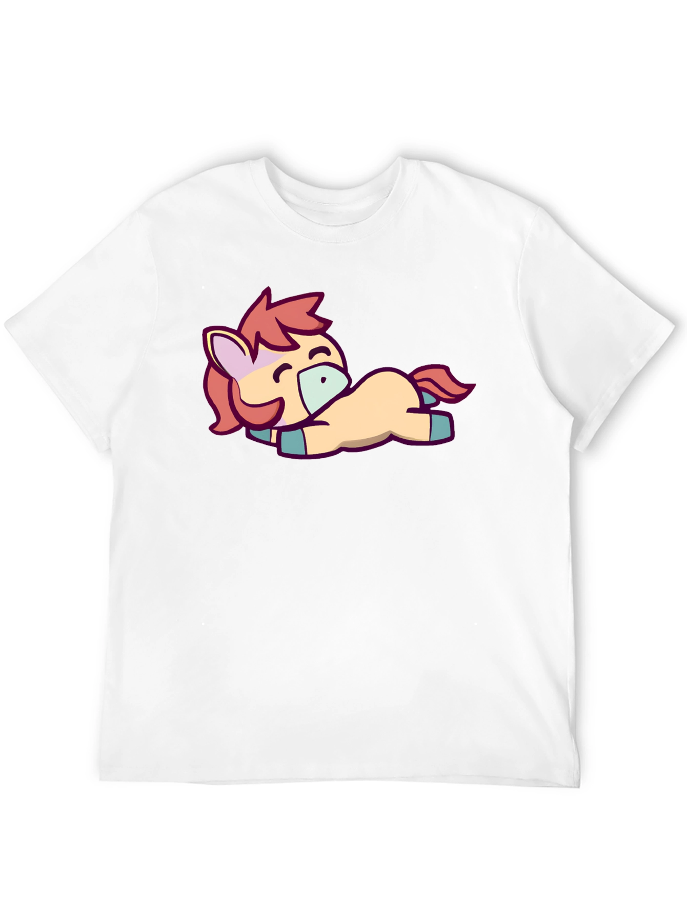 Cute Pony Graphic Tee - Black T-Shirt