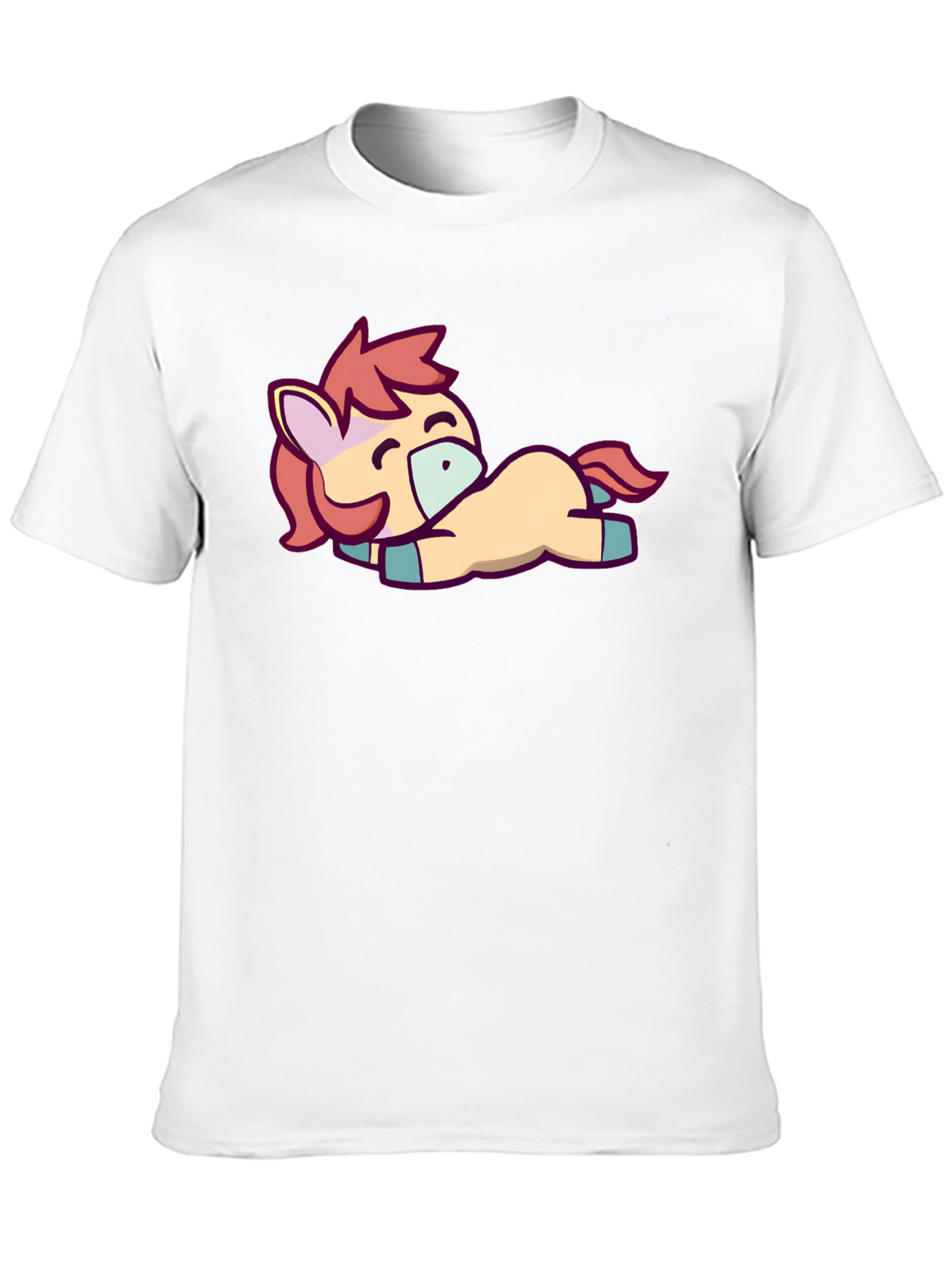 Cute Pony Graphic Tee - Black T-Shirt