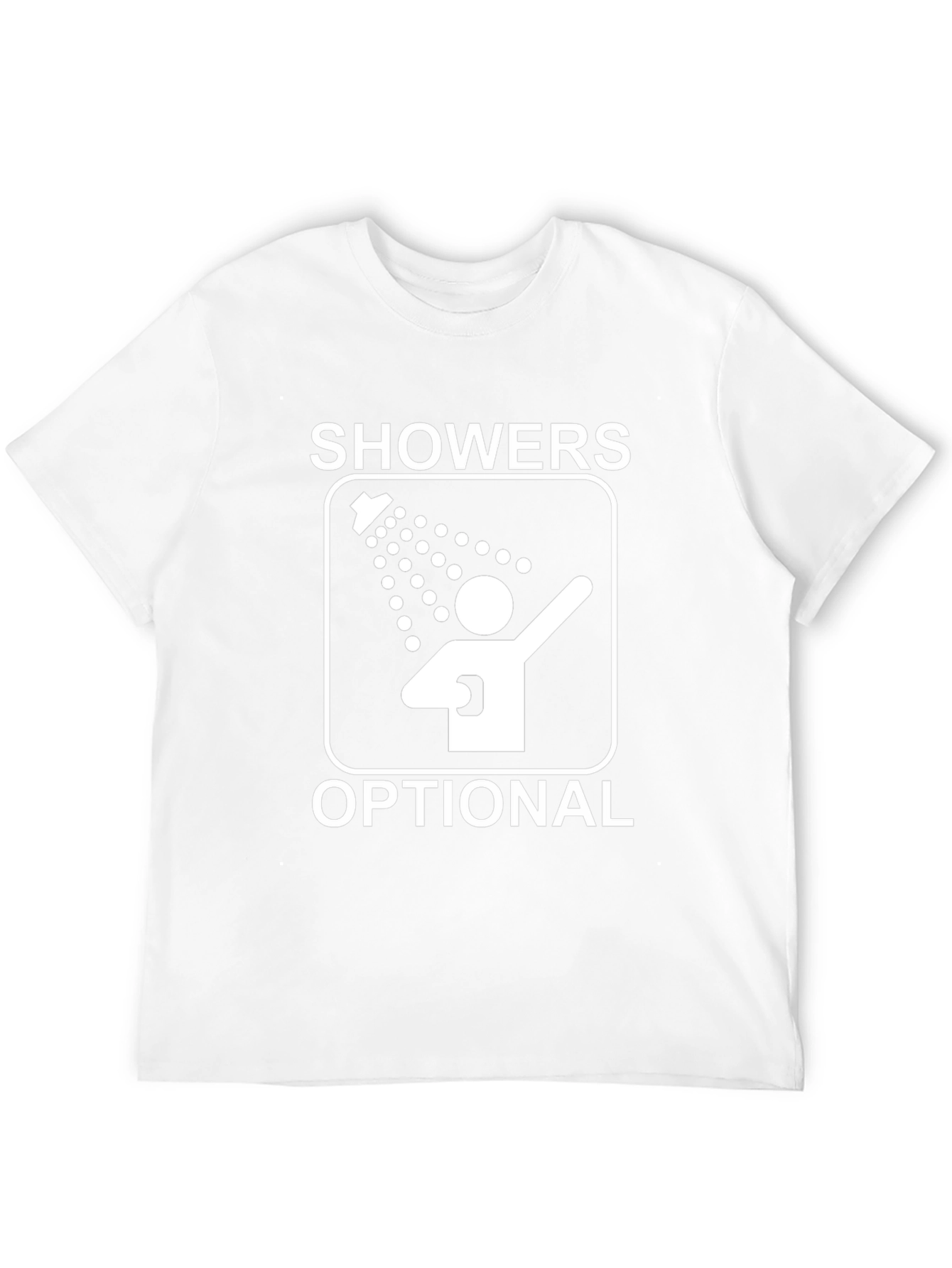 Showers Optional Graphic Tee - Novelty Humor Shirt
