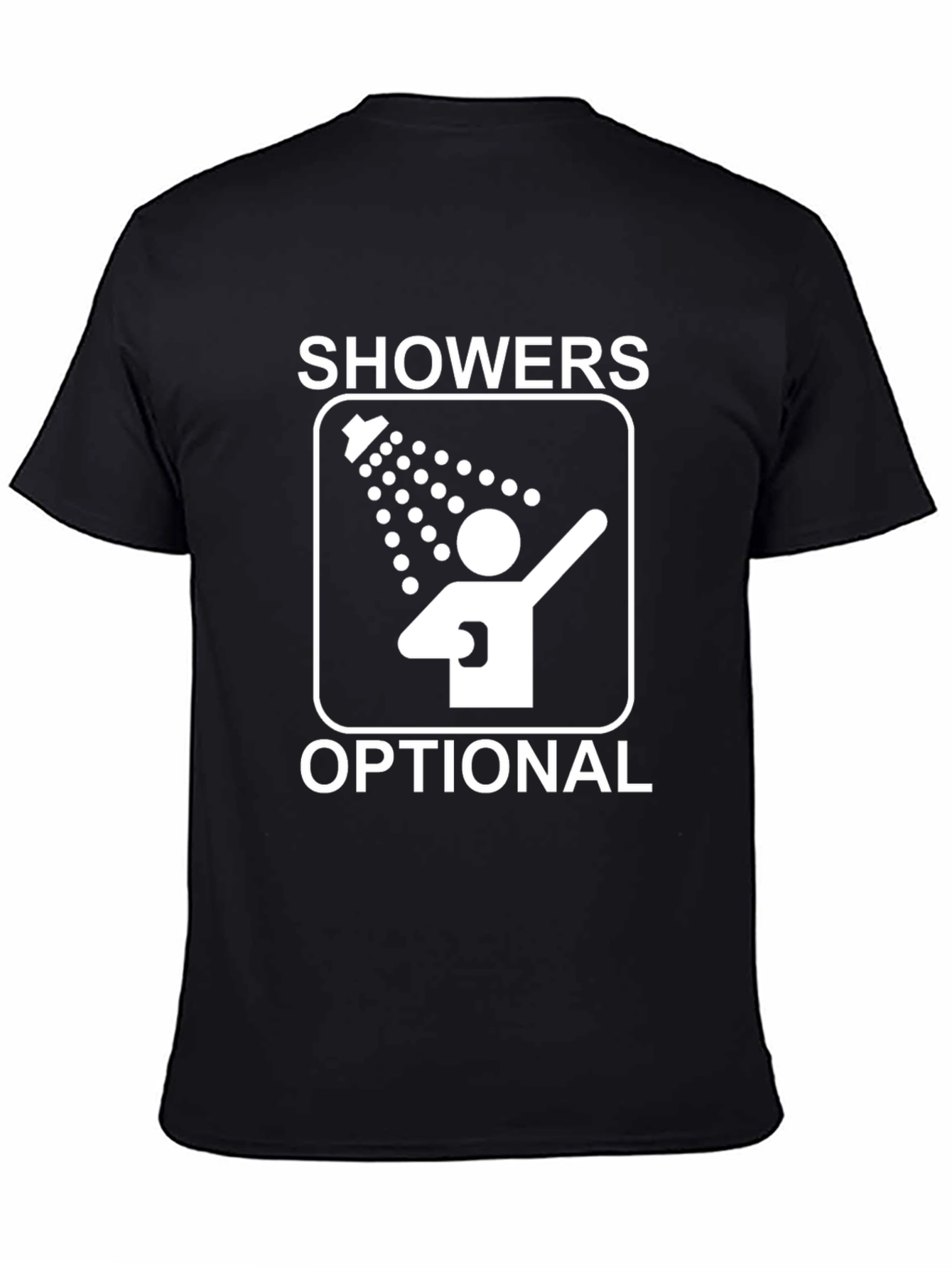 Showers Optional Graphic Tee - Novelty Humor Shirt